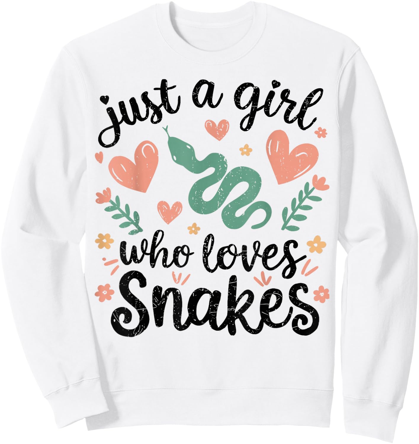 Snake Handler Girl Snake Woman Snake Sweatshirt - Sweatshirt | White