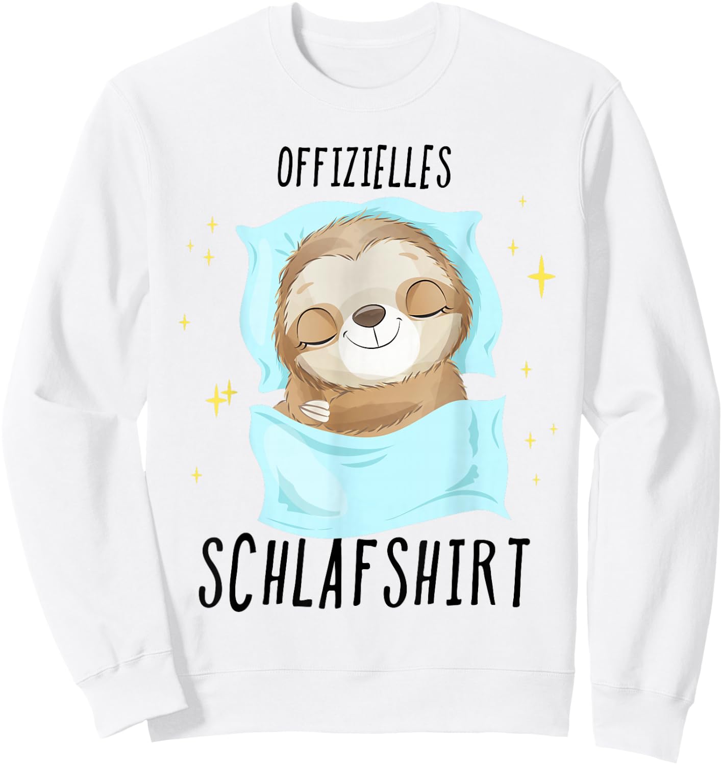 Sloth Pyjamas , gray, s Sweatshirt - Sweatshirt | White