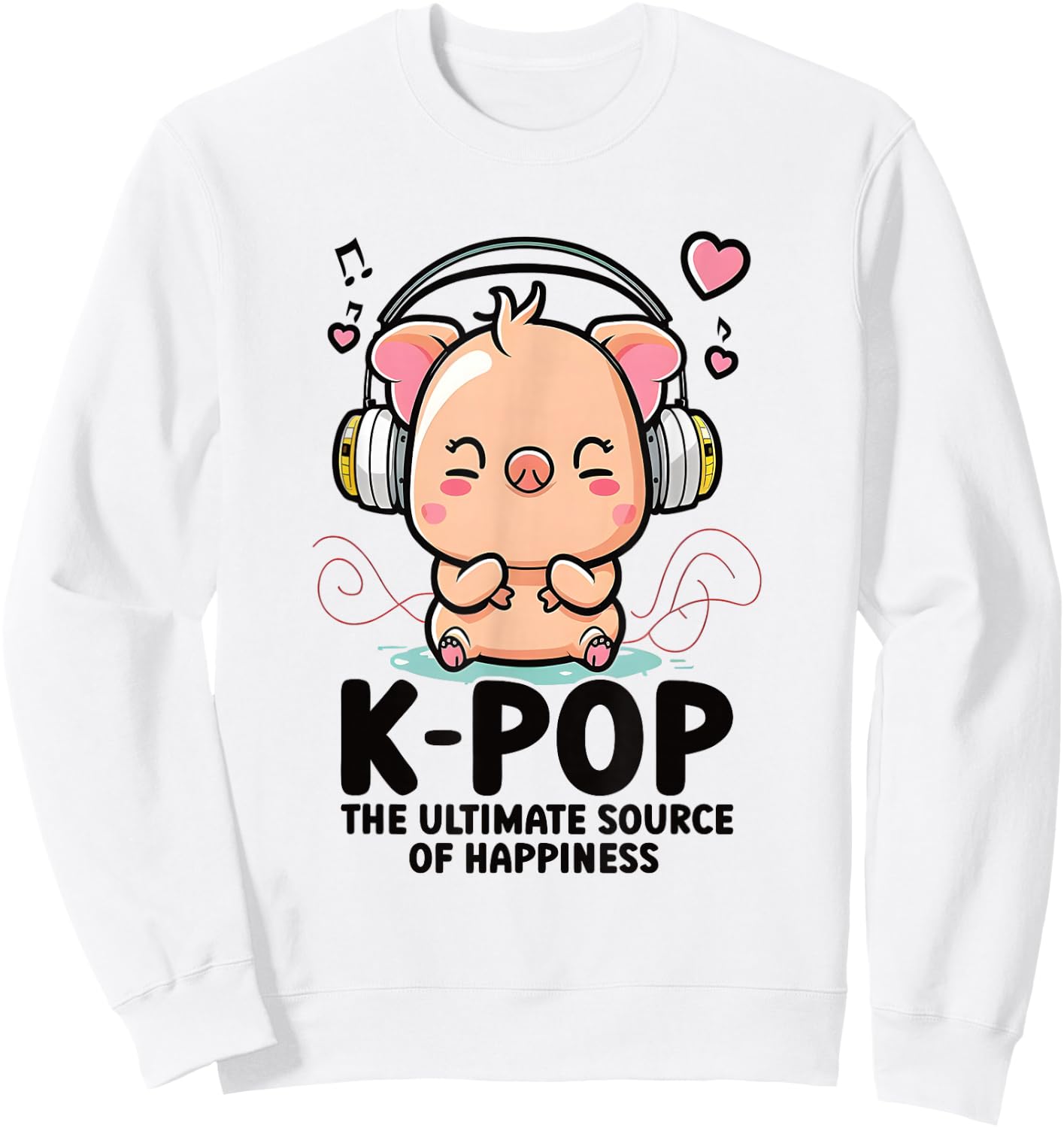 Kpop Items Bias K Pop Pig Lover Merch K-pop Merchandise Sweatshirt - Sweatshirt | White