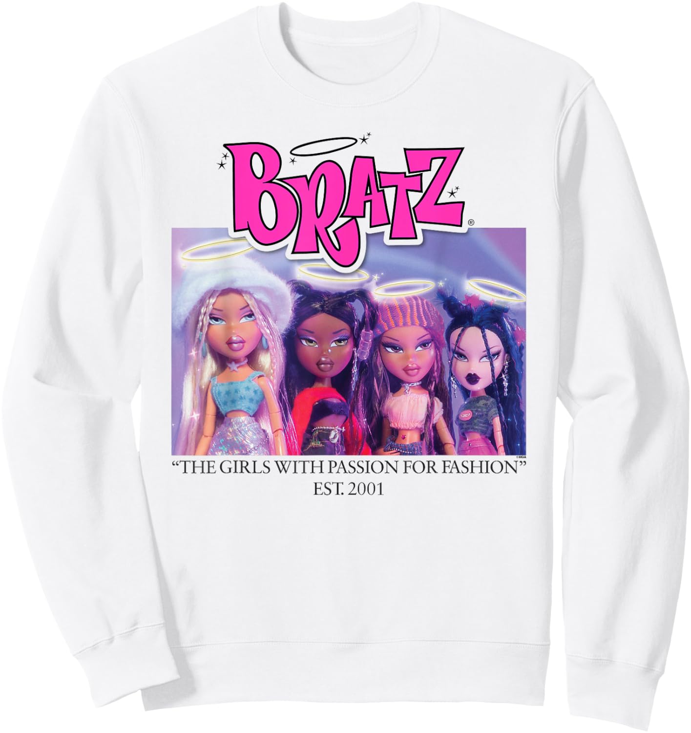 Bratz Four Angels , white, S Sweatshirt - Sweatshirt | White