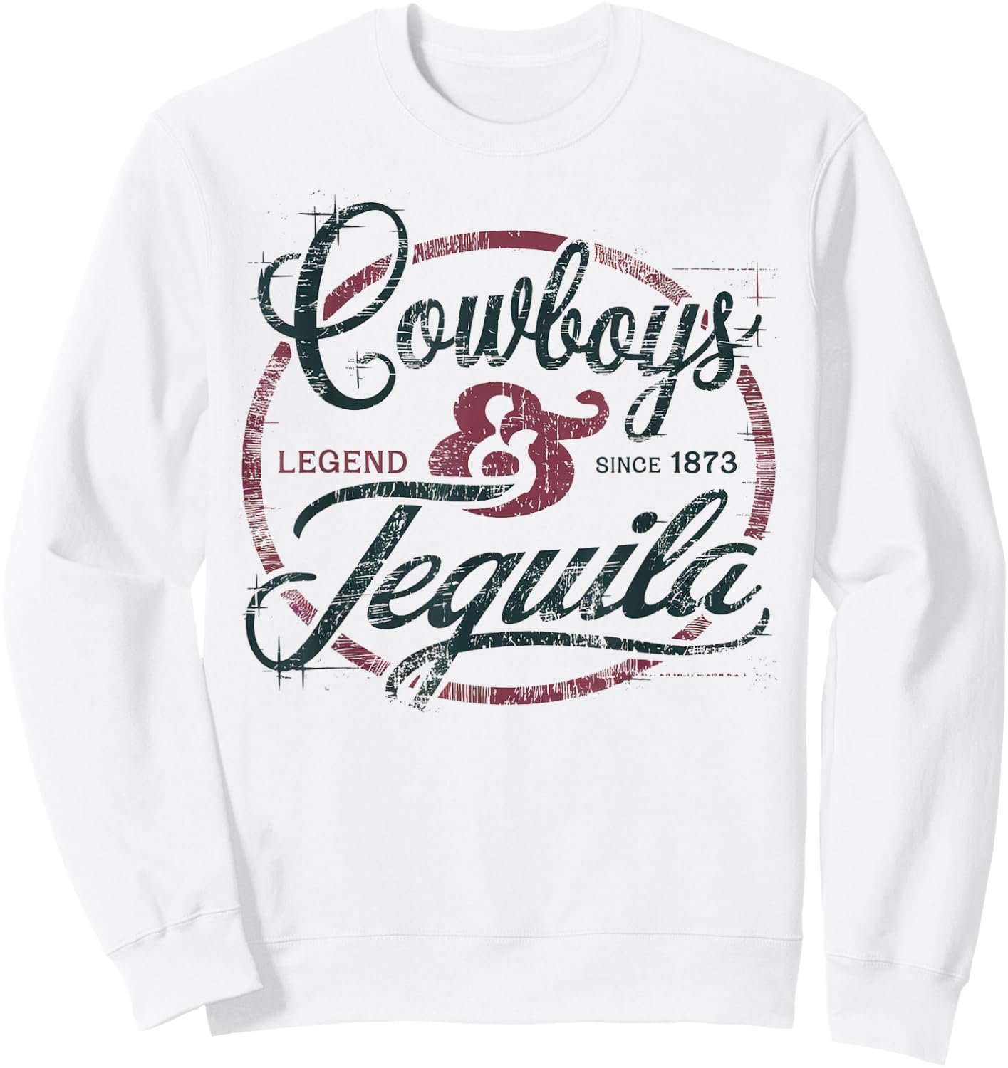 Cowboys And Tequila Lovers Funny Cinco de Mayo Best Tequila Sweatshirt - Sweatshirt | White