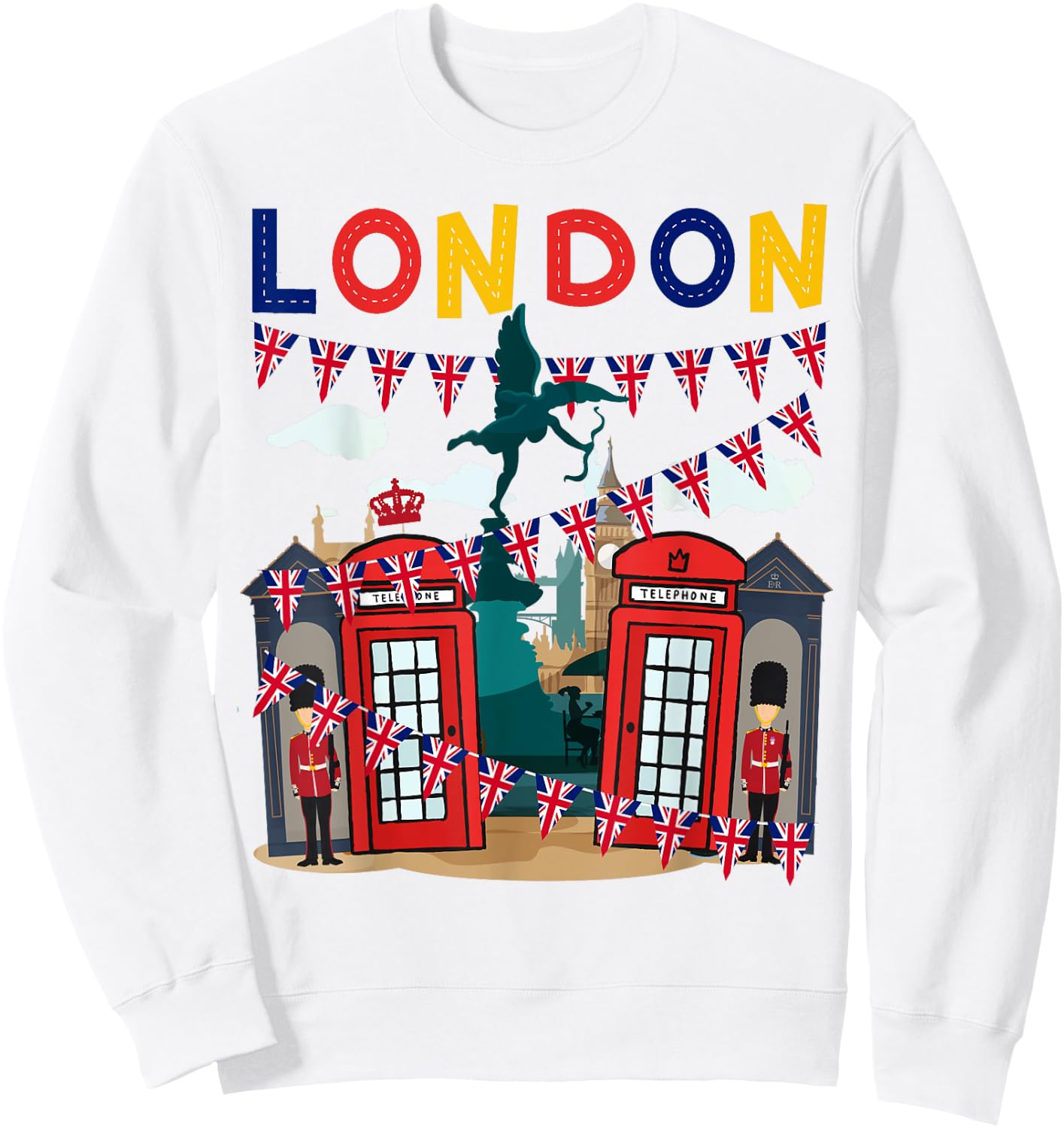 London Souvenirs Idea For Kids & British Memorabilia London Sweatshirt - Sweatshirt | White