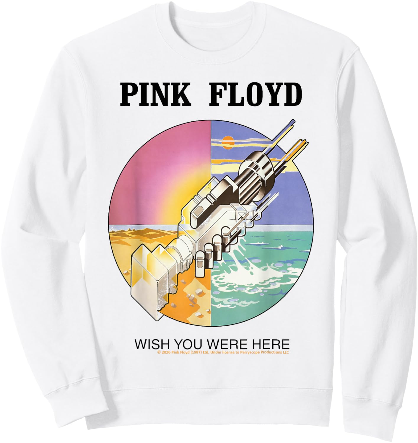 Pink Floyd Klassisches Album Wish You were Here Sweatshirt - Sweatshirt | White