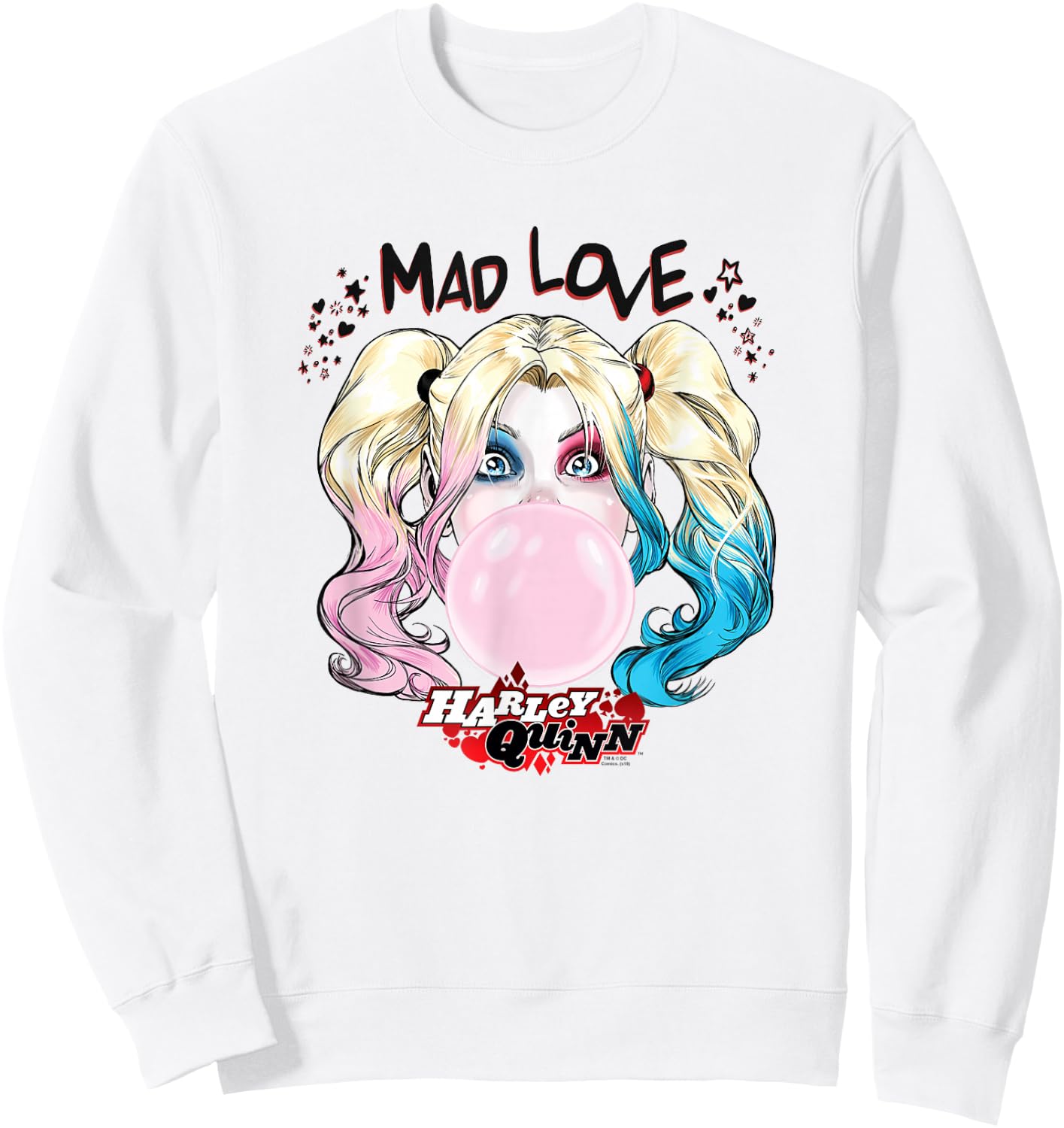 Batman Harley Quinn Mad Love Sweatshirt - Sweatshirt | White
