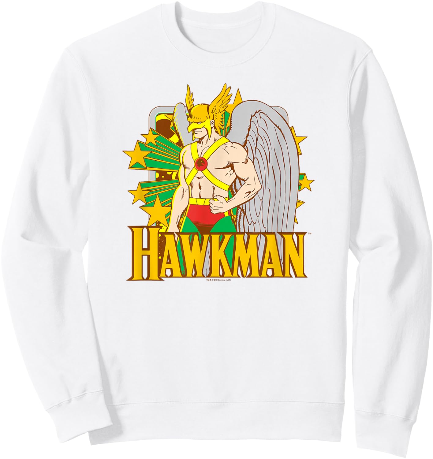 Justice League Hawkman Stars Sweatshirt - Sweatshirt | White