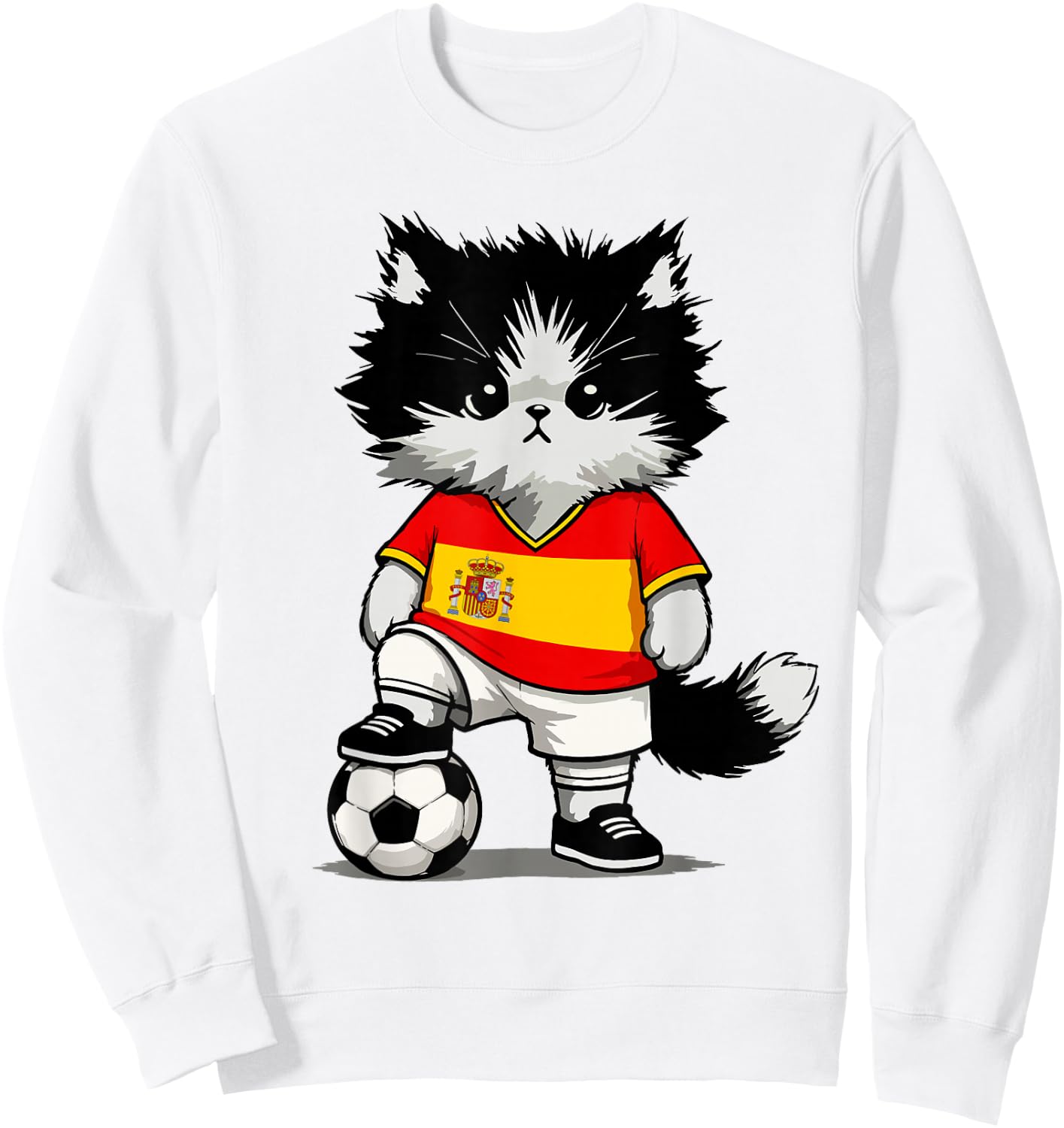 Spanish Flag Men Women Kids Spain Sweatshirt - Sweatshirt | White