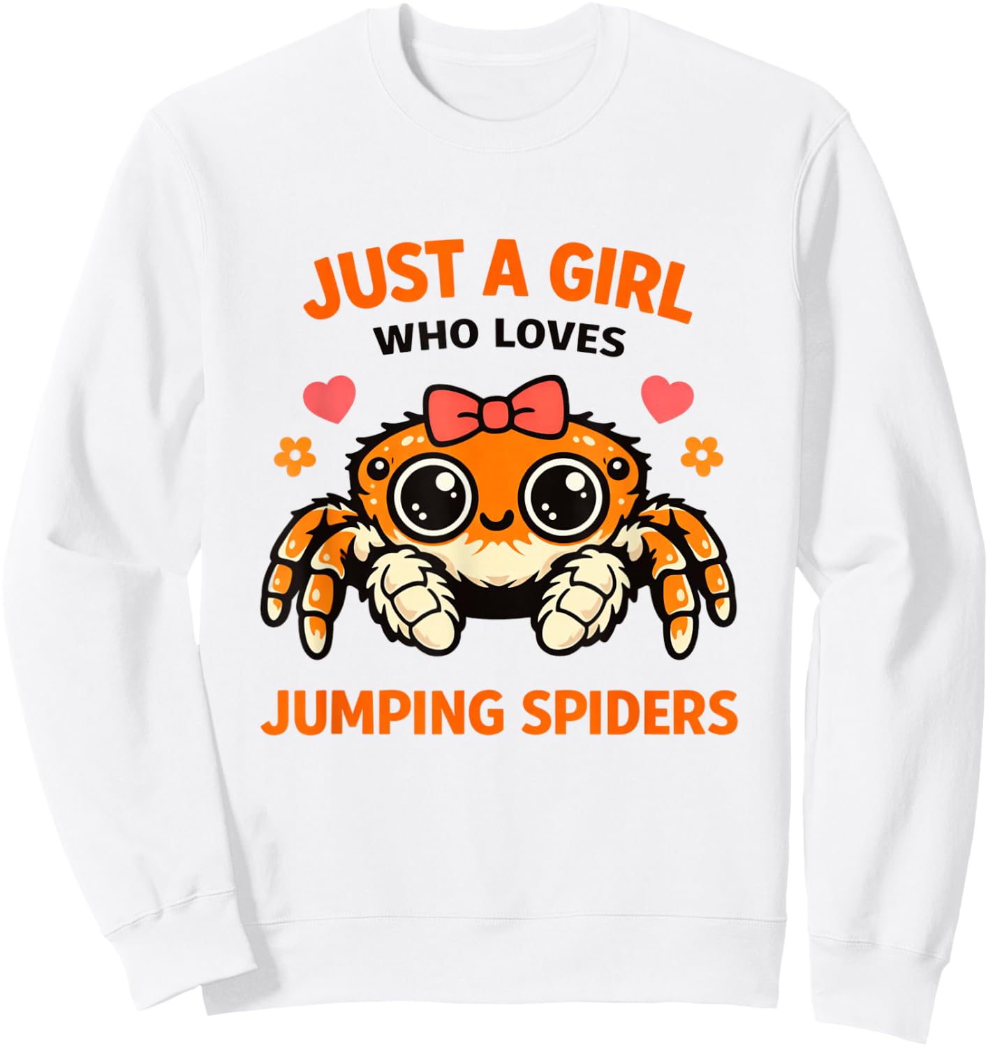 Phidippus Regius Jumping Spider Exotic Pet Lover Keeper Sweatshirt - Sweatshirt | White