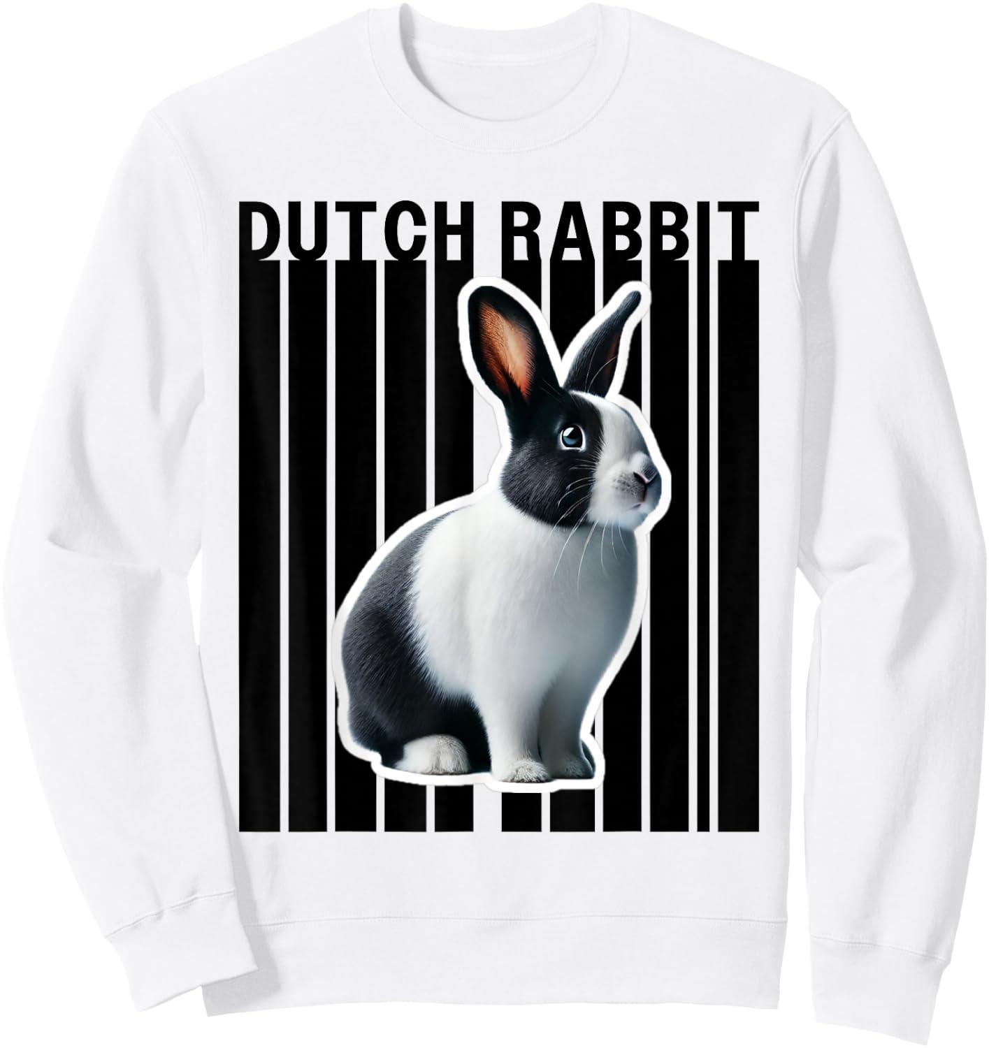 Dutch Rabbit Lovers Cute Bunny Sweatshirt - Sweatshirt | White