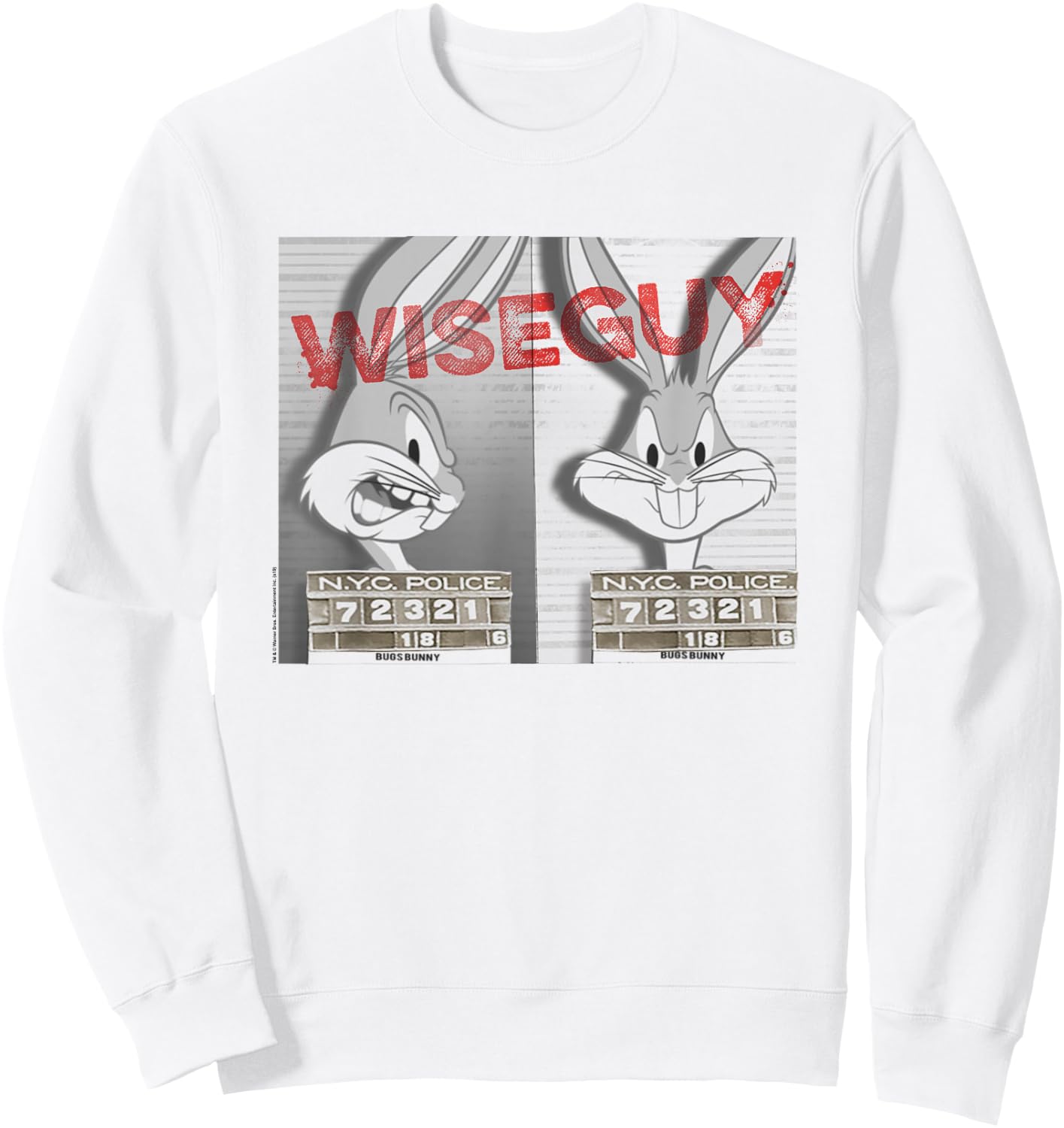 Looney Tunes Bugs Bunny Wiseguy Sweatshirt - Sweatshirt | White