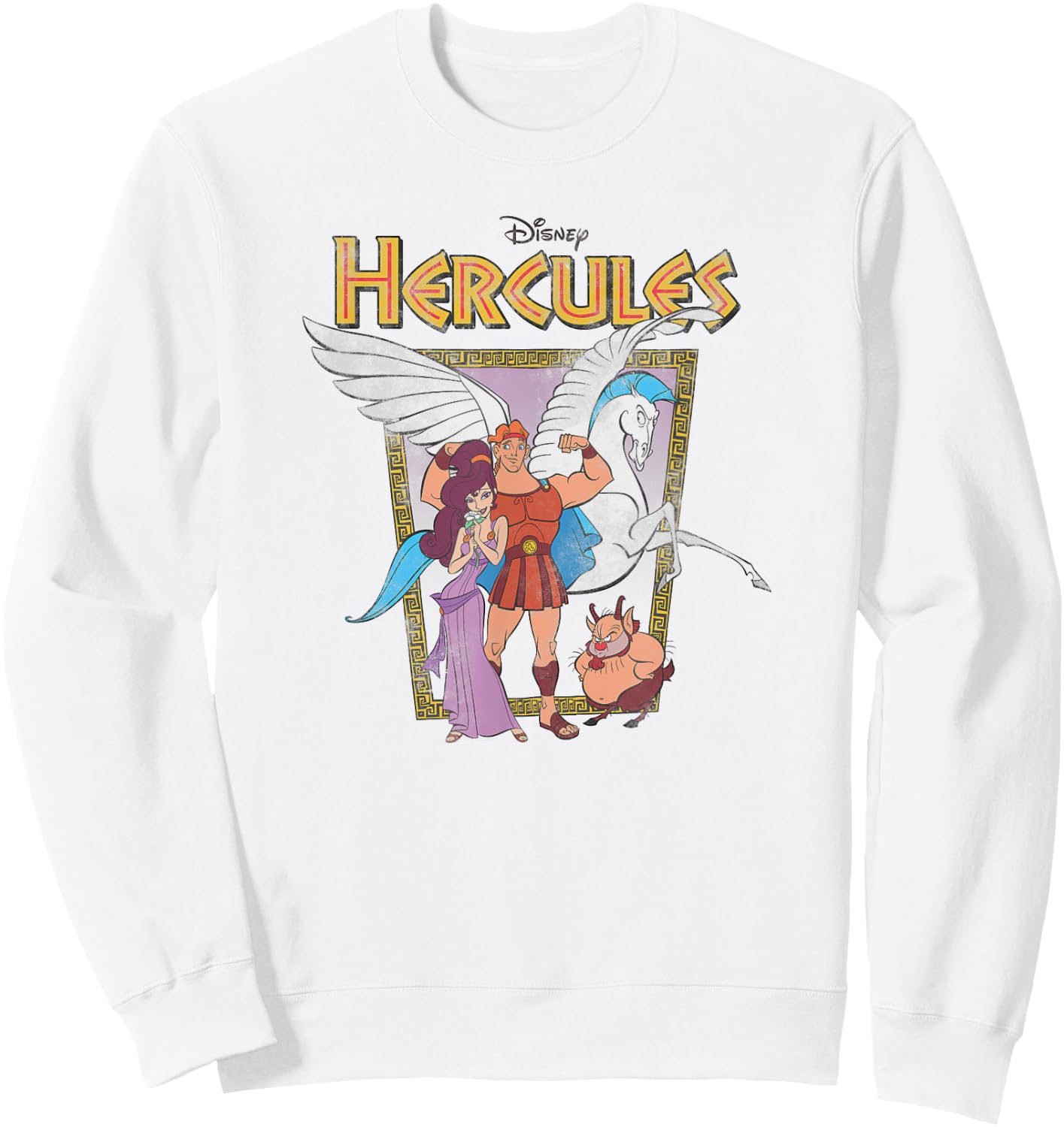 Disney Hercules Classic Movie Poster Sweatshirt - Sweatshirt | White