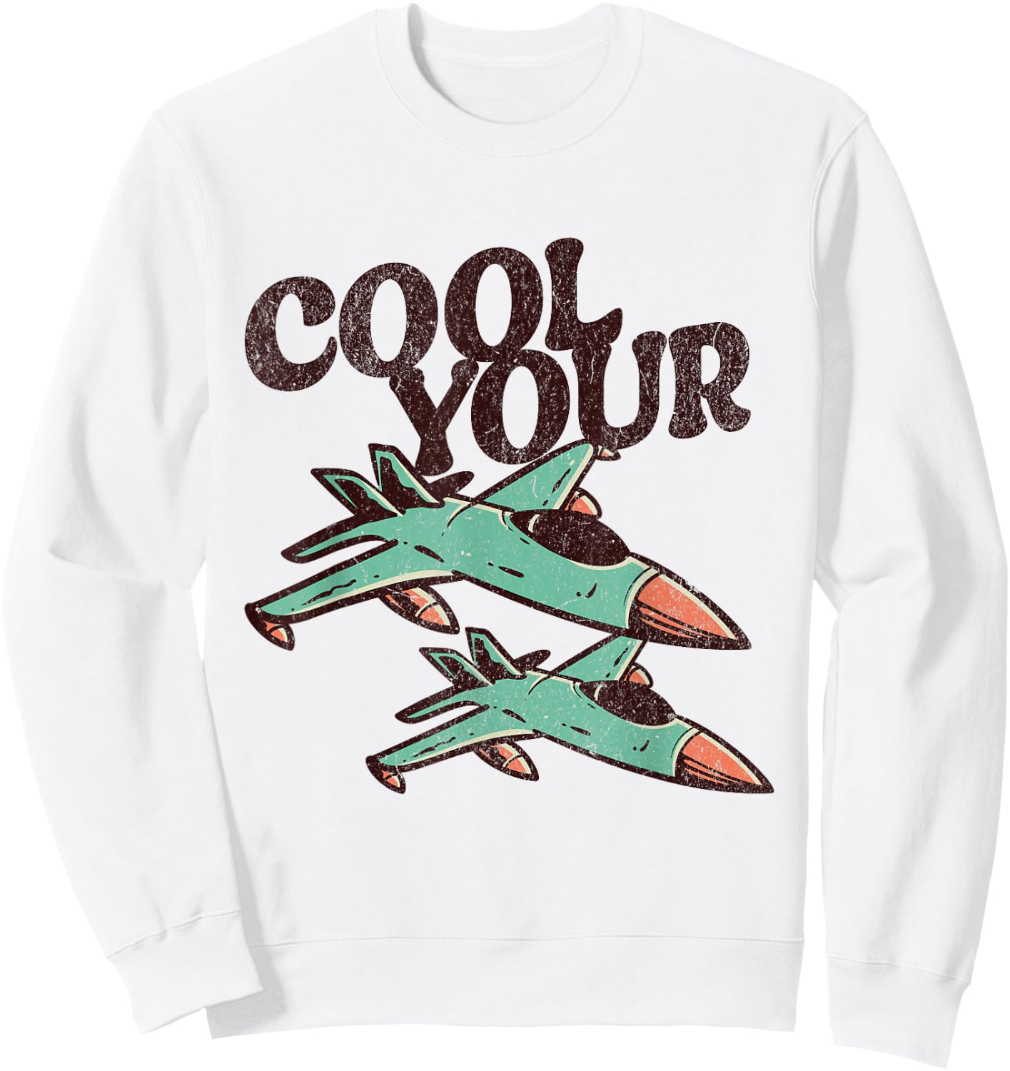 Cool Your Jets Sweatshirt - Sweatshirt | White