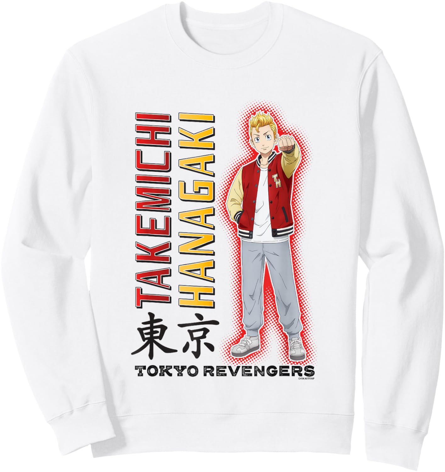 Tokyo Revengers Takemichi Hanagaki Mic Drop Sweatshirt - Sweatshirt | White