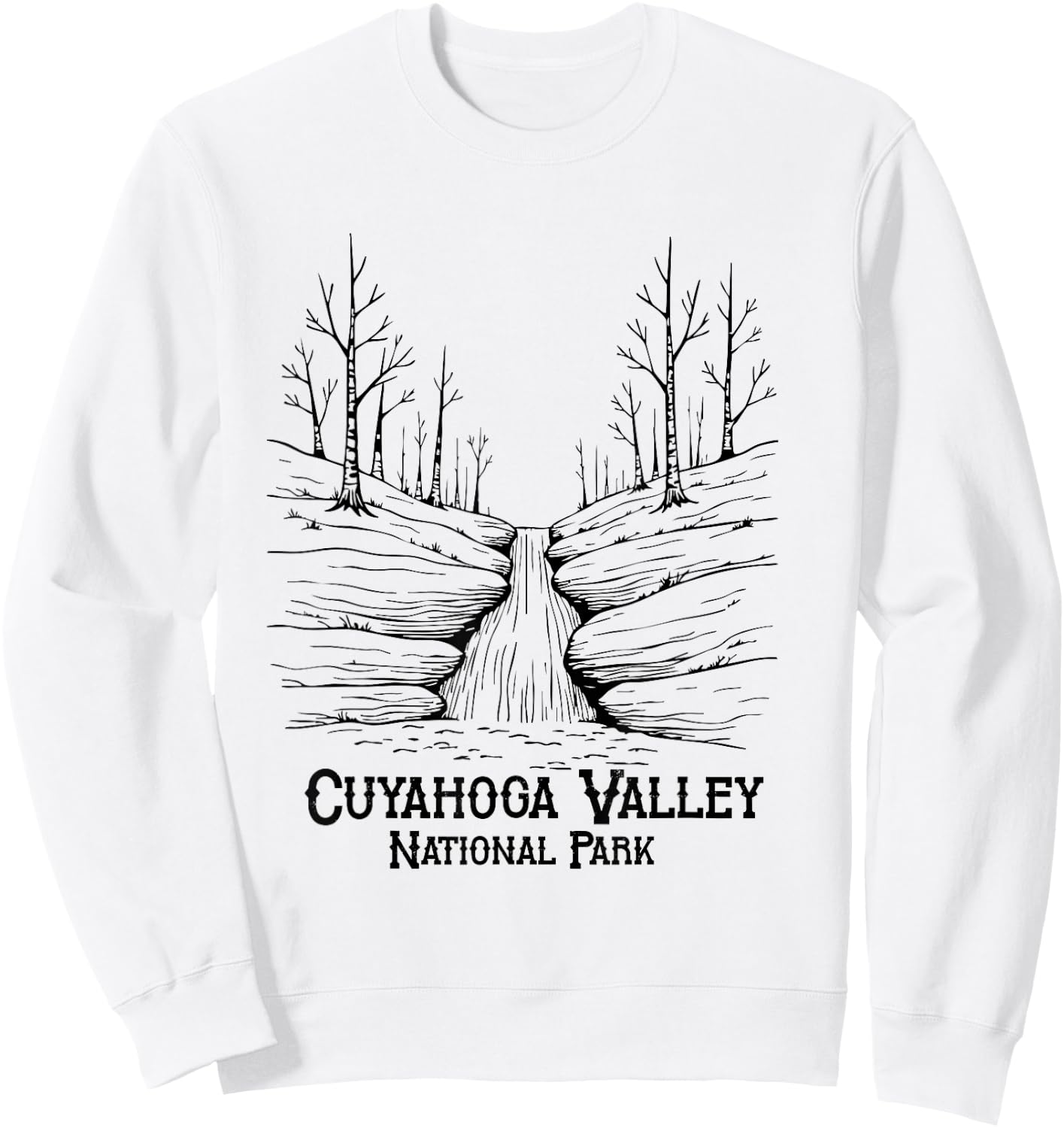 Cuyahoga Valley National Park Souvenir Ohio Cleveland Akron Sweatshirt - Sweatshirt | White