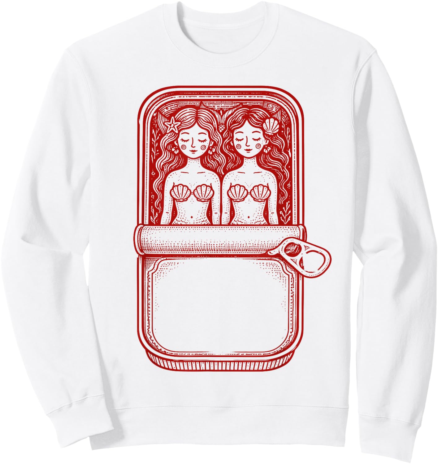 Sapphic Mermaid Lesbian Love Sapphic Subtle Fruity Sweatshirt - Sweatshirt | White