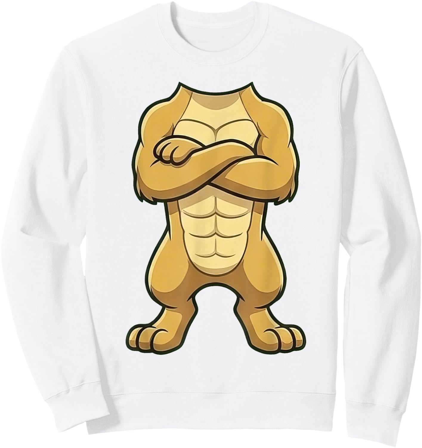 Lion Body for Adult Kids Men Women Lion Lover Costume Sweatshirt - Sweatshirt | White