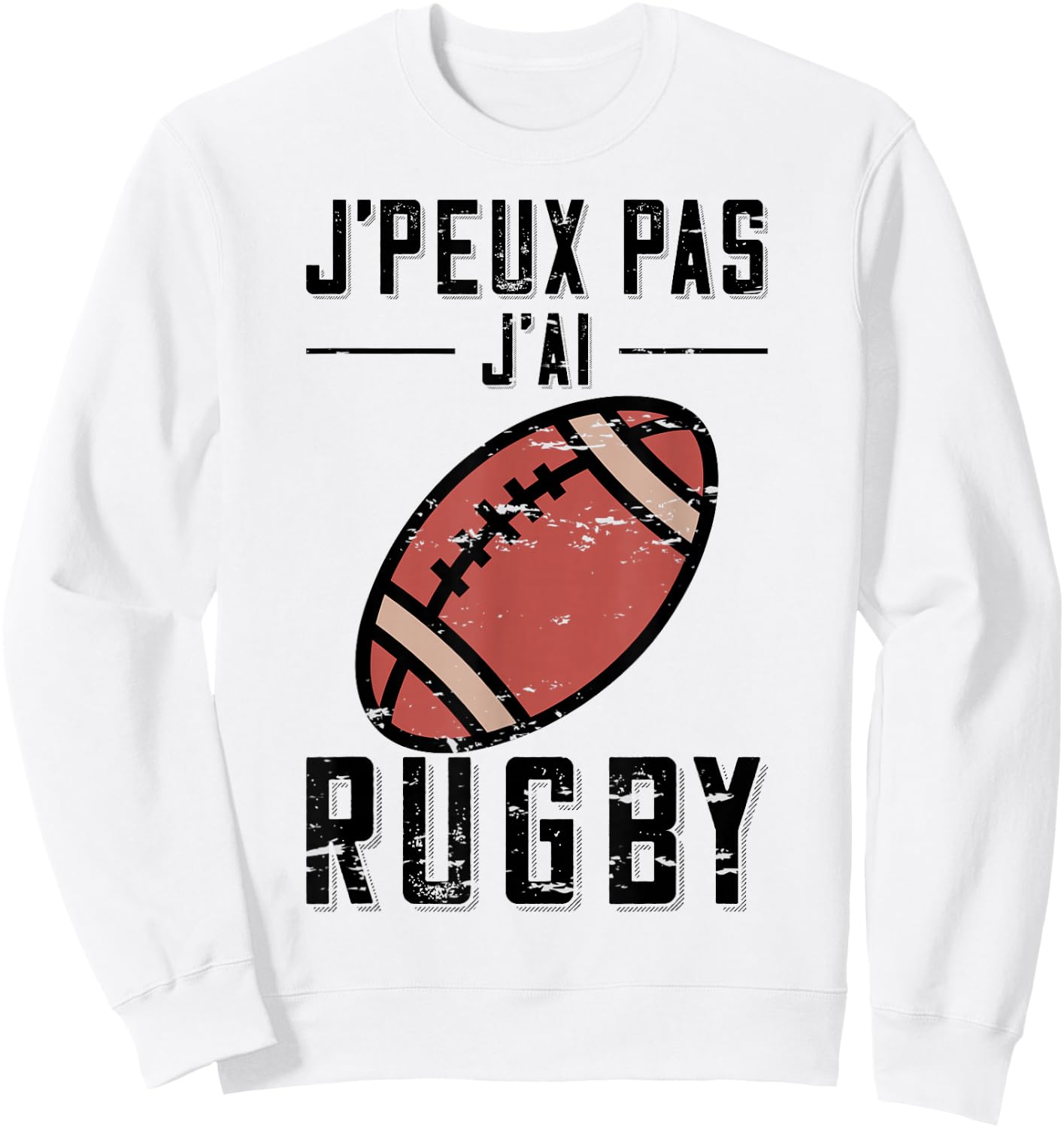 Gift Rugby Player "J'Peux pas j'ai Rugby , grey, S Sweatshirt - Sweatshirt | White