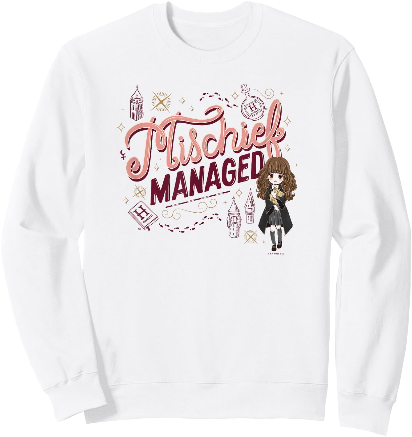 Harry Potter: Deathly Hallows 2 Hermione Mischief Managed Sweatshirt - Sweatshirt | White