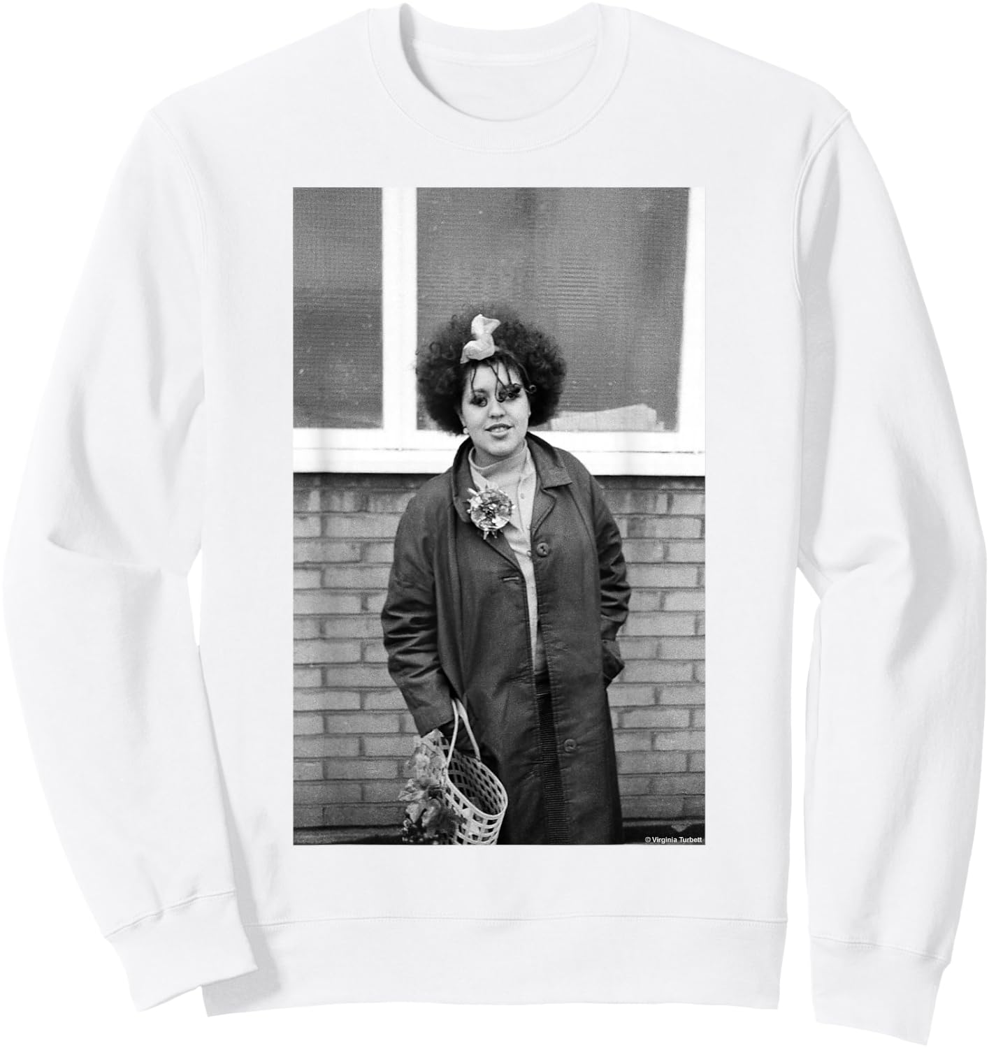 Poly Styrene Of Punk Band X-Ray Specs By Virginia Turbett Sweatshirt - Sweatshirt | White