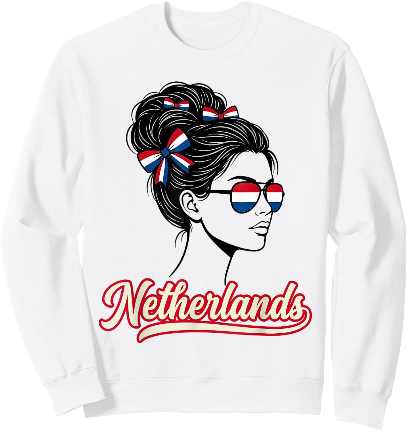 Netherlands for Woman Dutch for Girl Travel Souvenir Sweatshirt - Sweatshirt | White