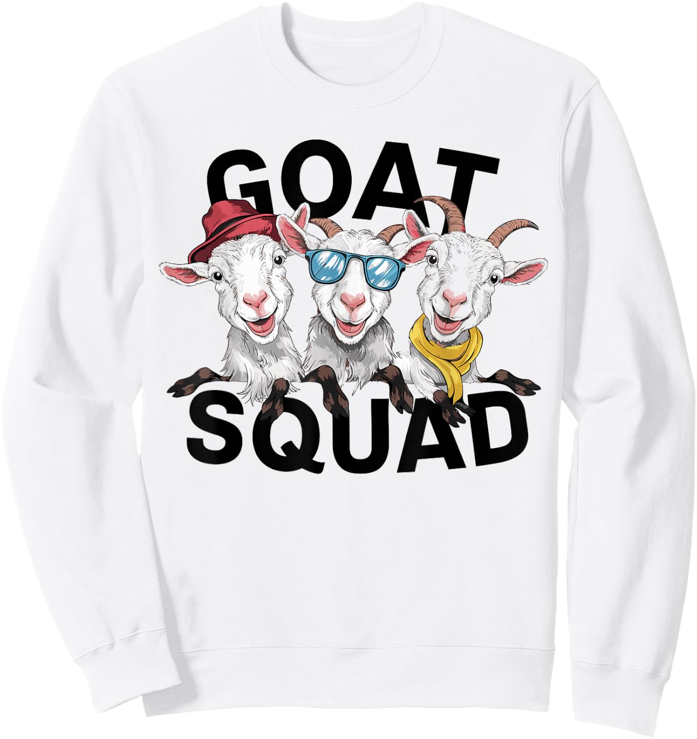 Goat Squad for Goat Lover Shirt | Kids Goat Sweatshirt - Sweatshirt | White