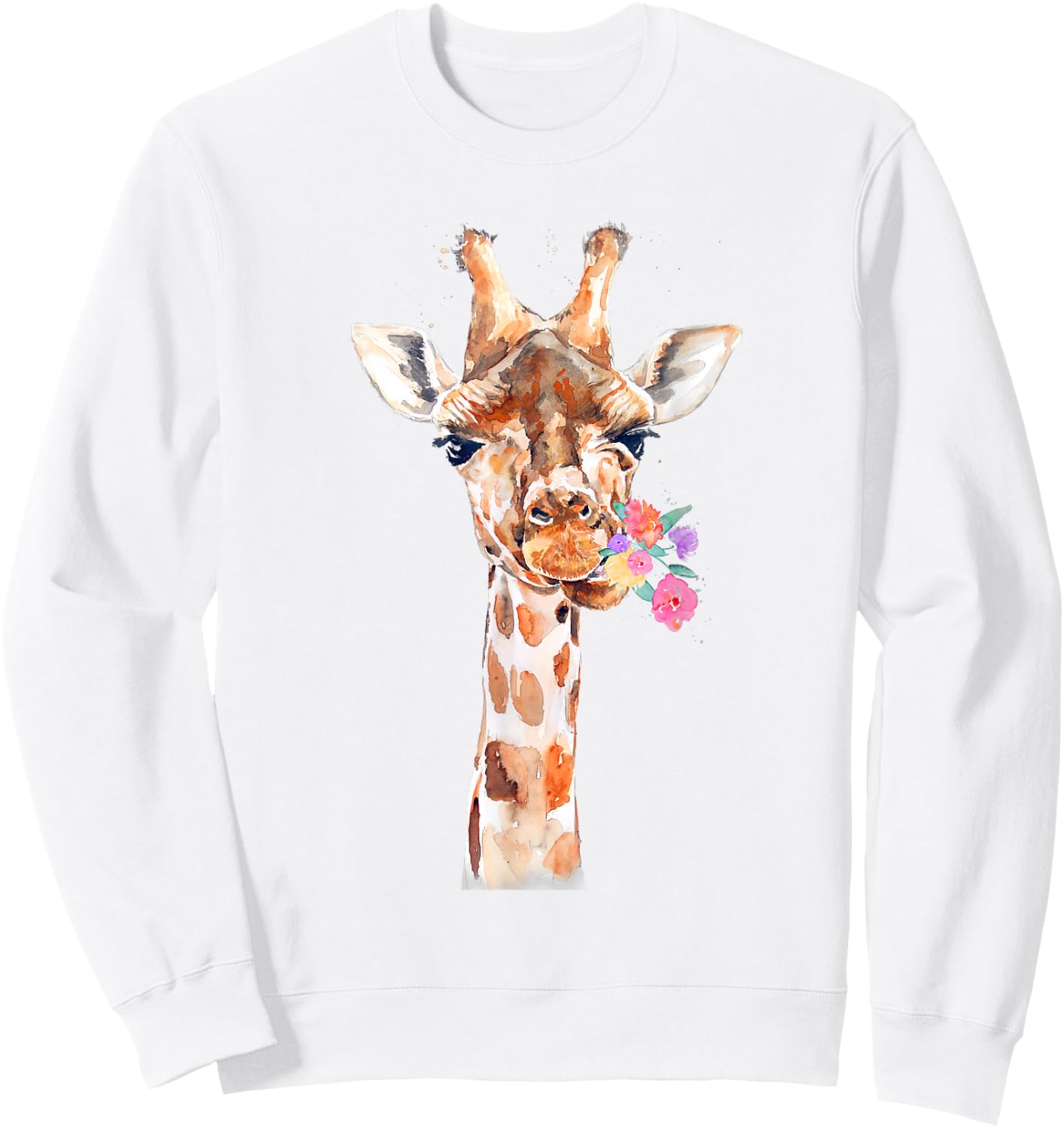 Giraffe , Giraffe Kids, Giraffe Girls, Giraffe Lover , White Sweatshirt - Sweatshirt | White