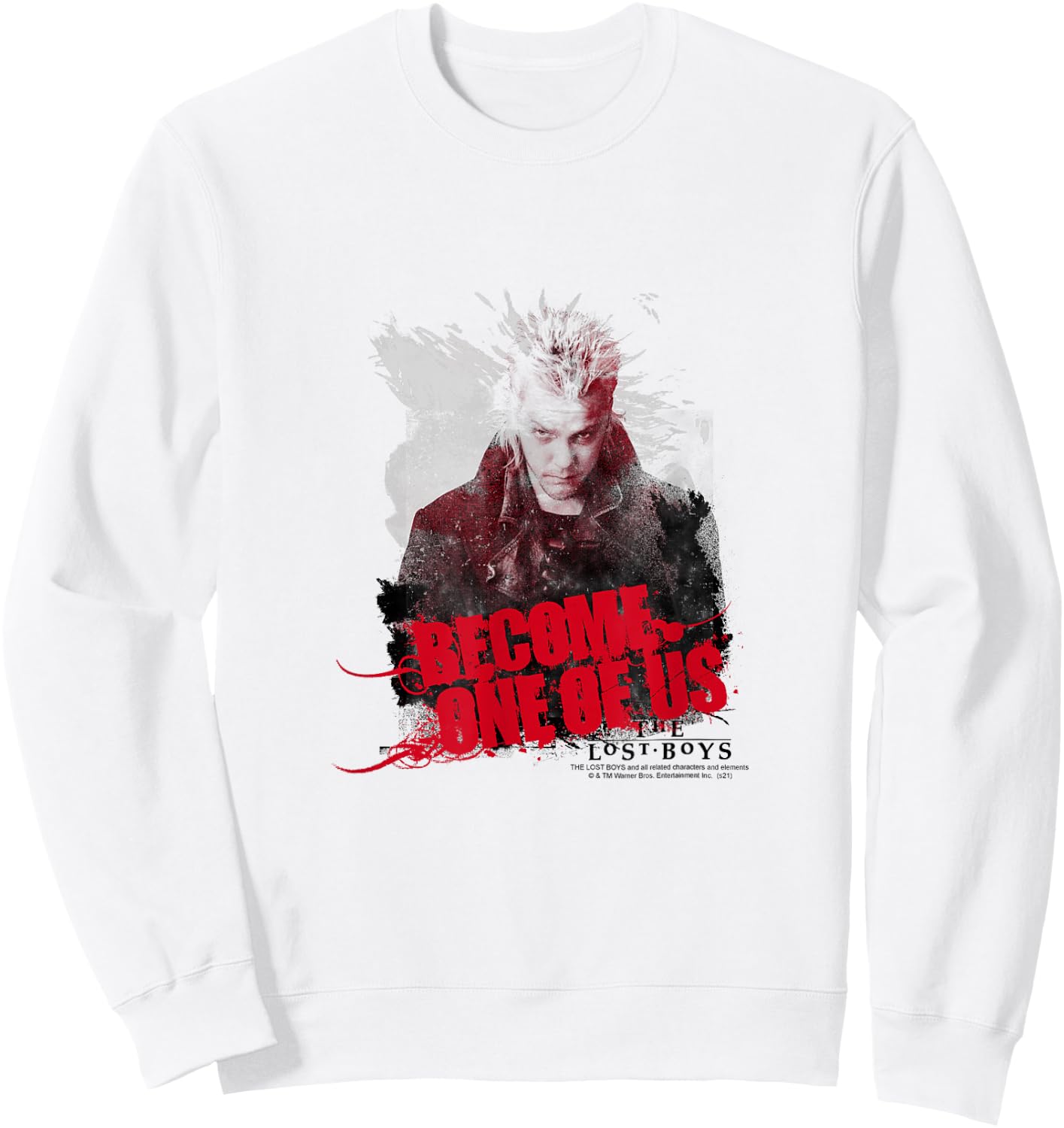 The Lost Boys Become One of Us Retro Horror Movie Sweatshirt - Sweatshirt | White