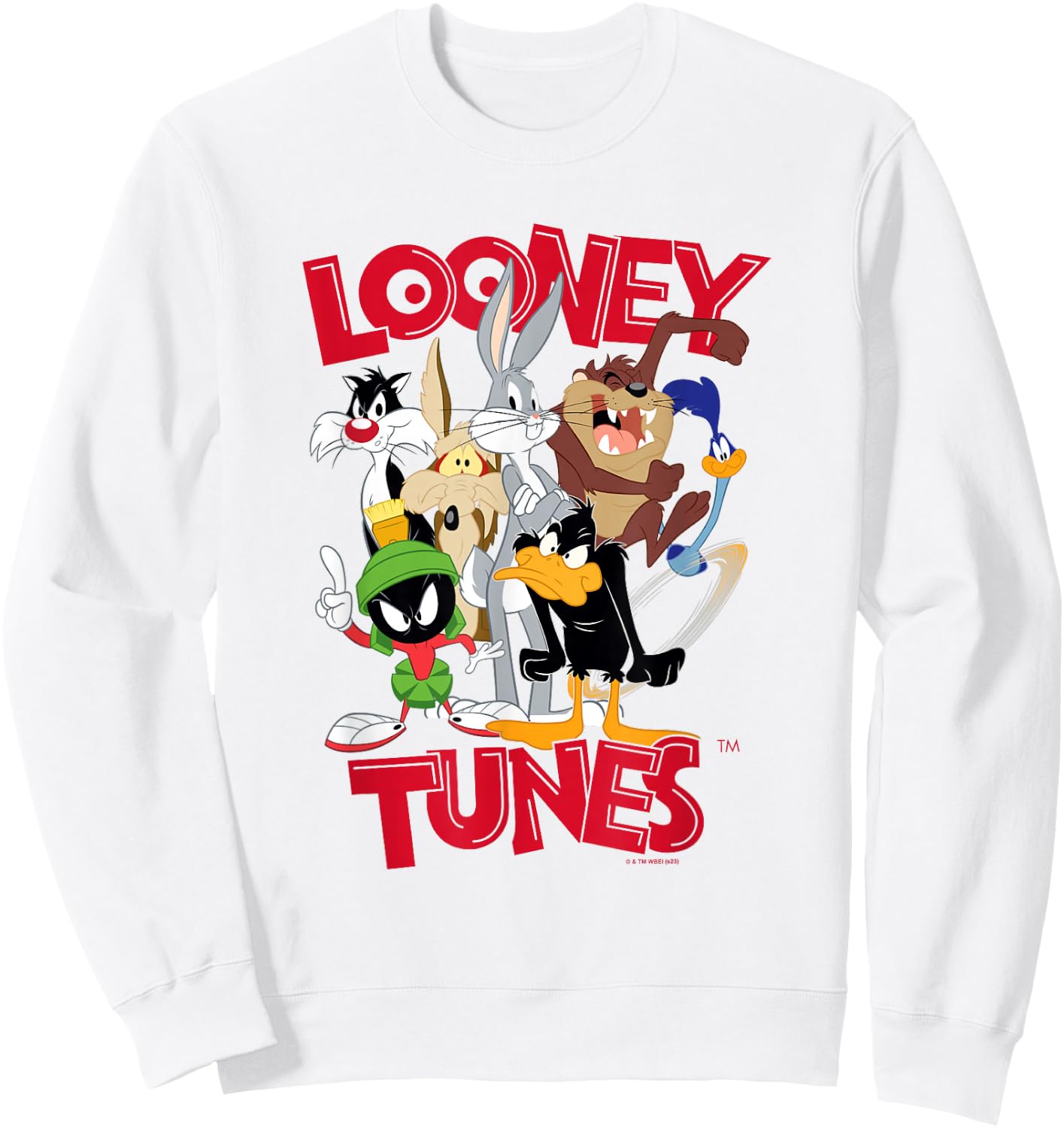 Looney Tunes Classic Characters Group Shot Poster Sweatshirt - Sweatshirt | White