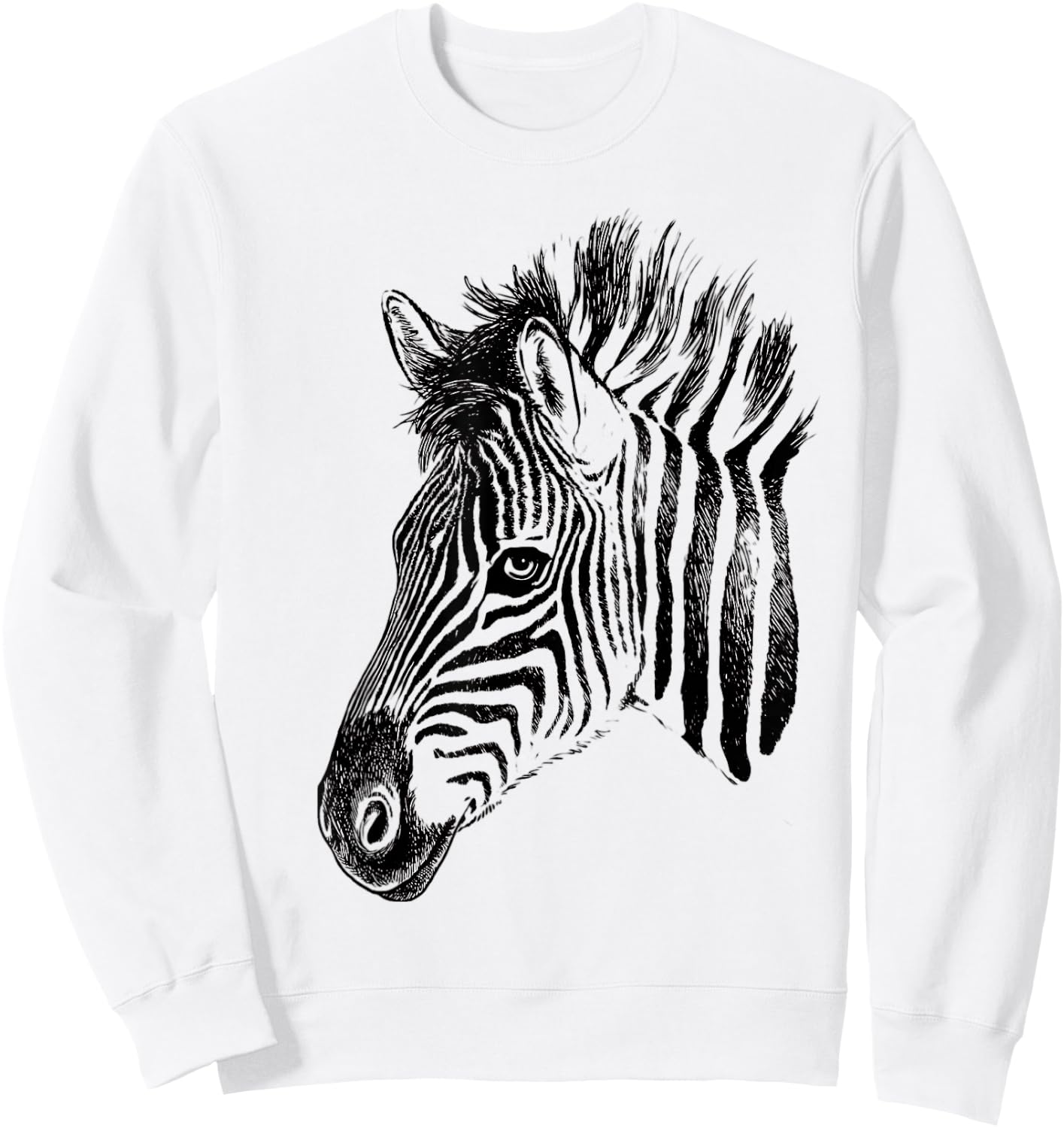 Zebra , Zebra Shirt for Girls, Zebra Lovers, Zebra , White, s Sweatshirt - Sweatshirt | White