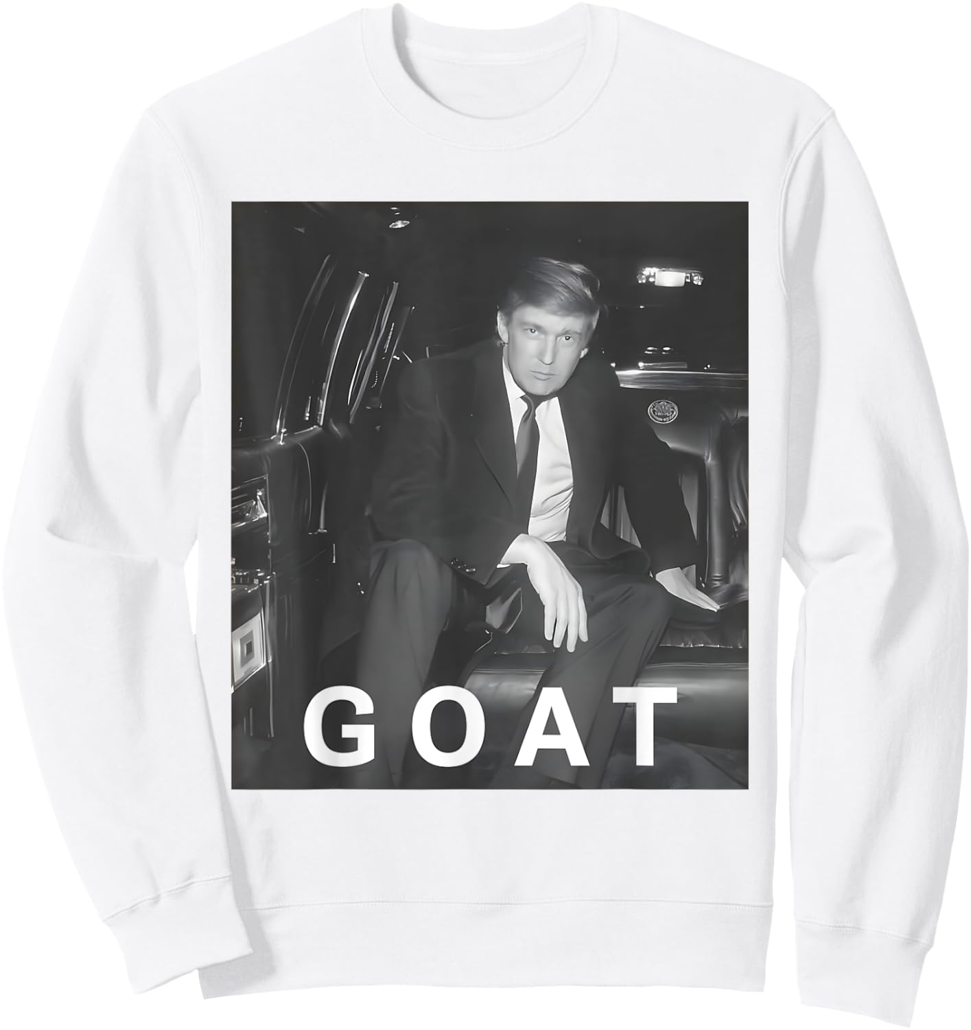 Trump GOAT Donald Trump 2024 Funny Take America Back Sweatshirt - Sweatshirt | White