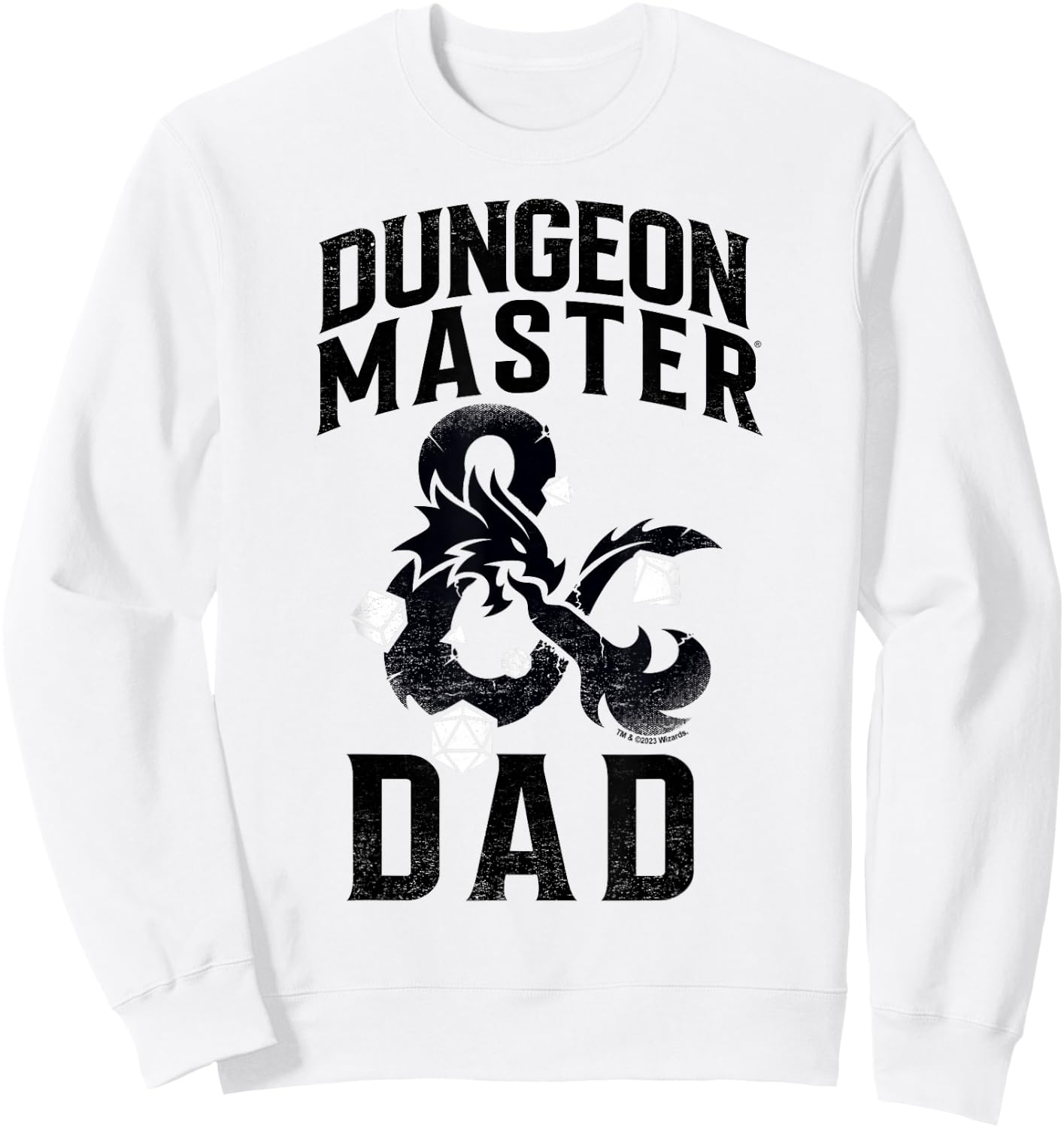 Dungeons & Dragons Father's Day Daddy Dungeon Master Sweatshirt - Sweatshirt | White