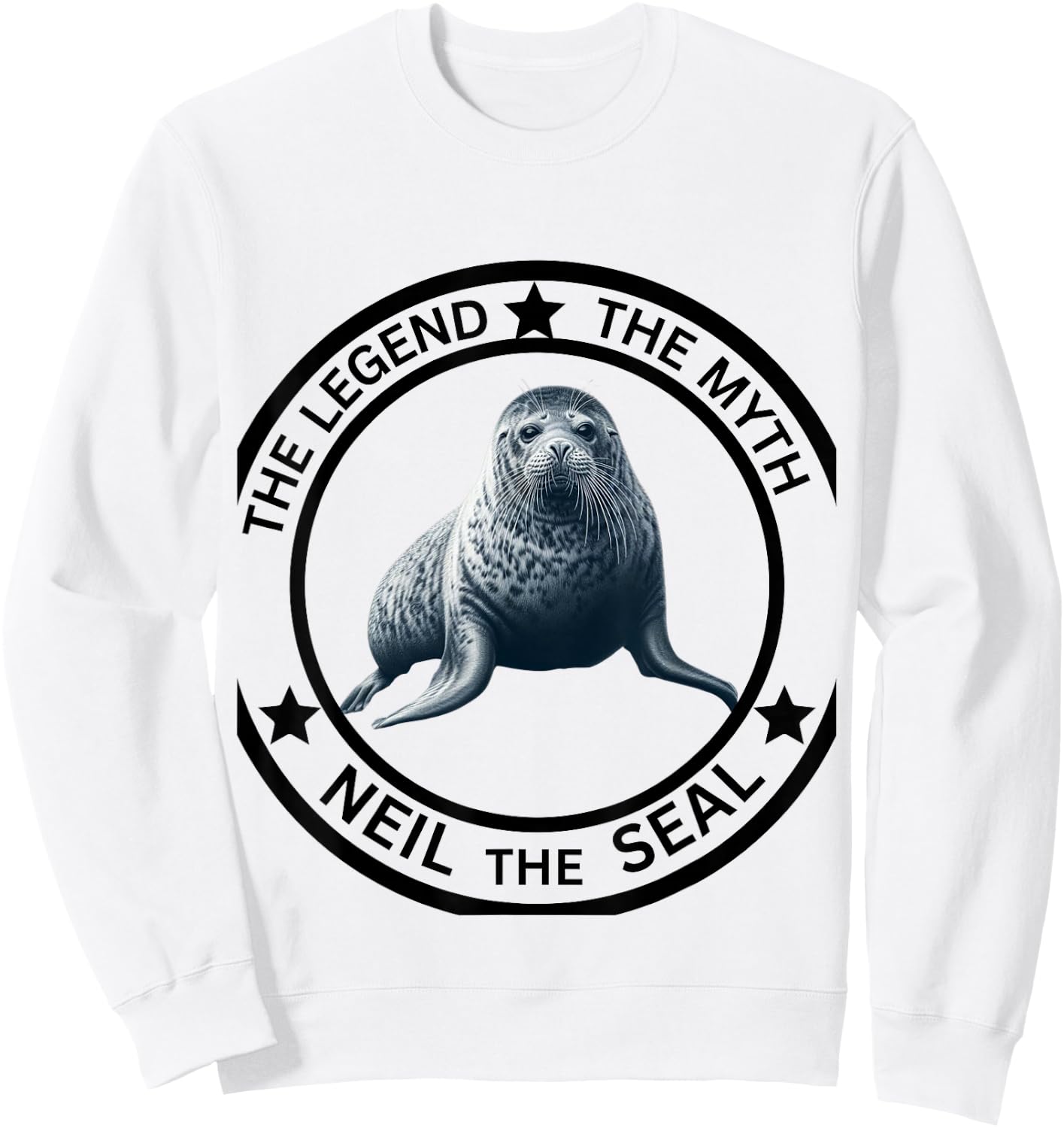 Neil The Seal The Legend The Myth Neil The Aussie Seal Sweatshirt - Sweatshirt | White