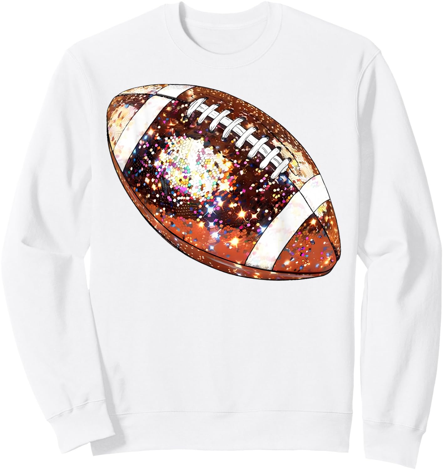 Football Disco Football Season Game Day Football Mom Sister Sweatshirt - Sweatshirt | White