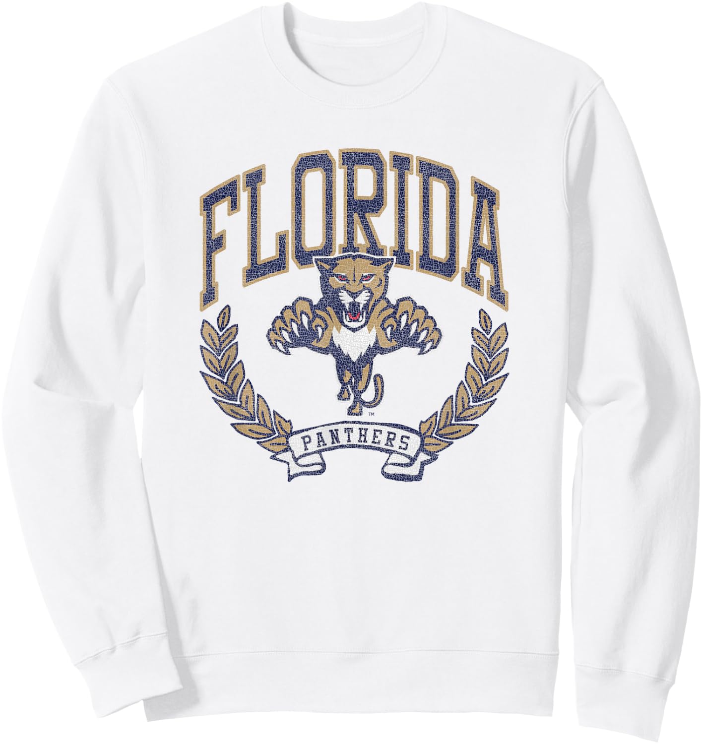 Florida Panthers Vintage Victory Gray Officially Licensed Sweatshirt - Sweatshirt | White