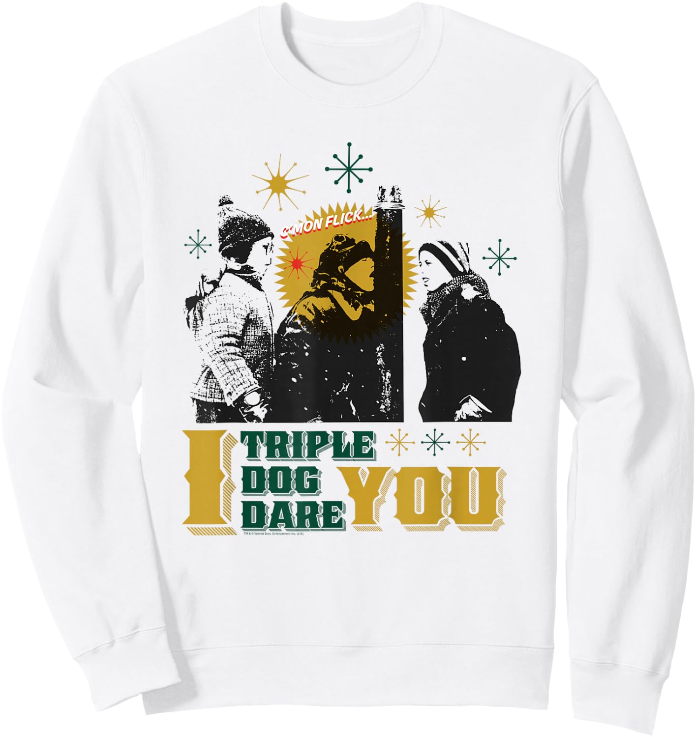 A Christmas Story I Triple Dog Dare You Sweatshirt - Sweatshirt | White
