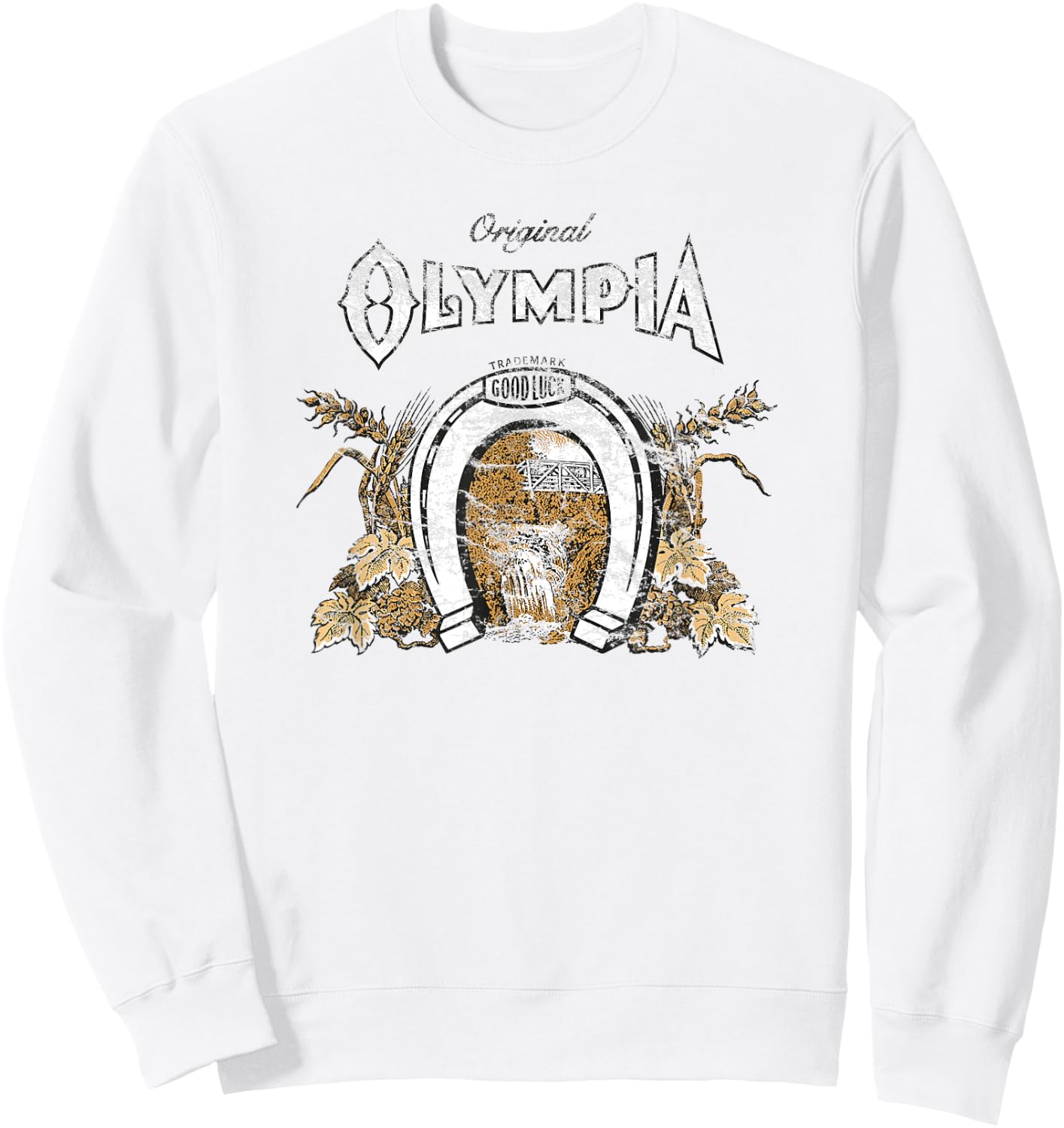Olympia Vintage Style - Logo Sweatshirt - Sweatshirt | White