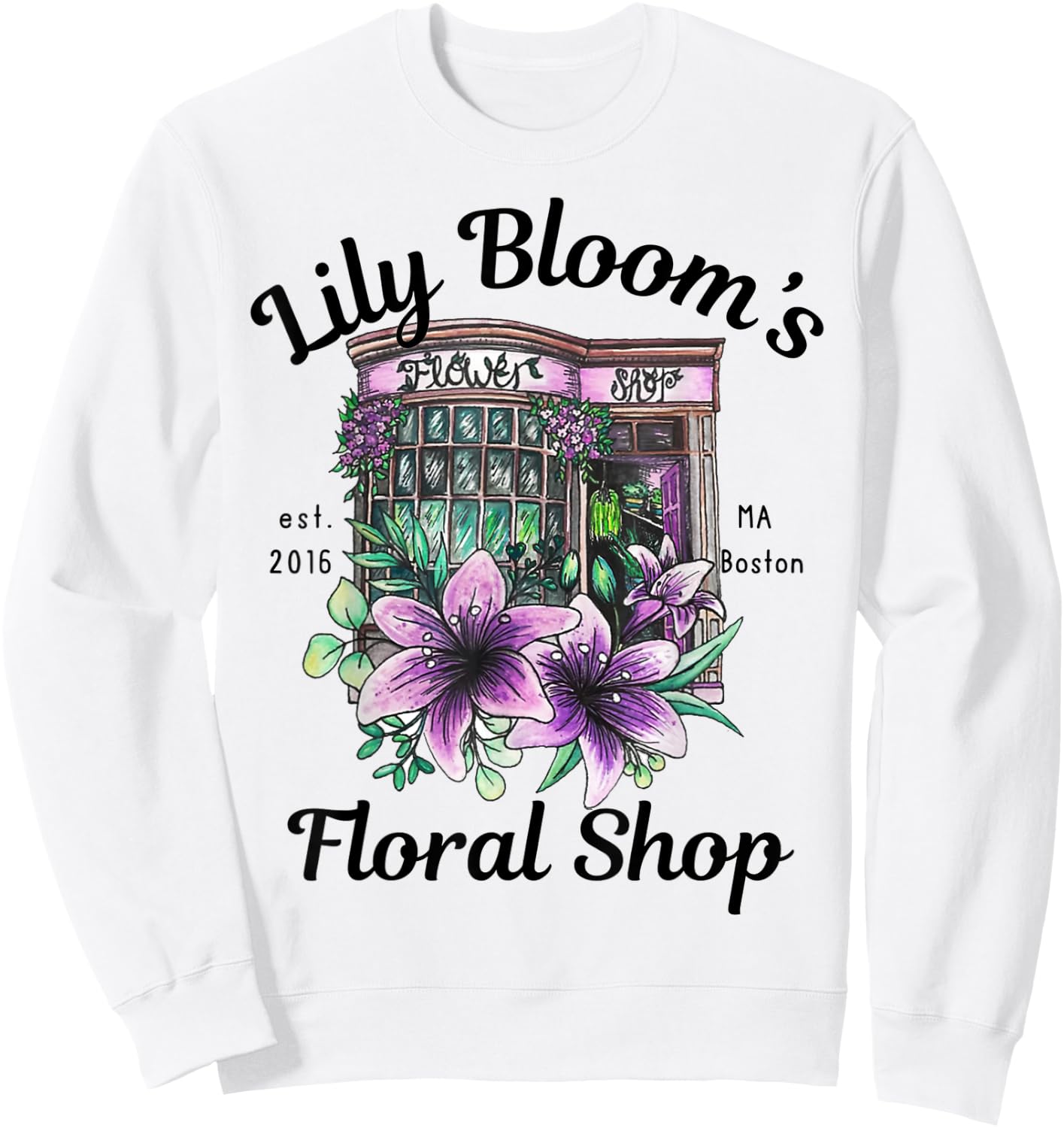 Lily Blooms Floral Shop It-Starts-With Us Bookish Sweatshirt - Sweatshirt | White