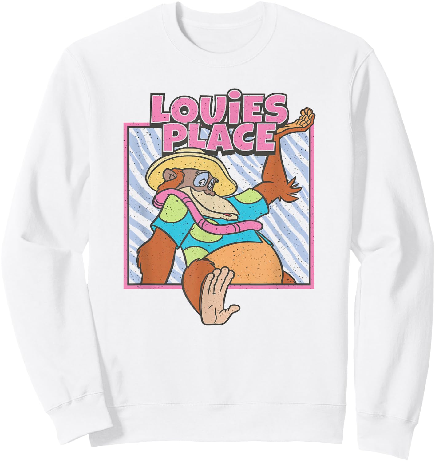Disney The Jungle Book King Louie's Place Poster Sweatshirt - Sweatshirt | White