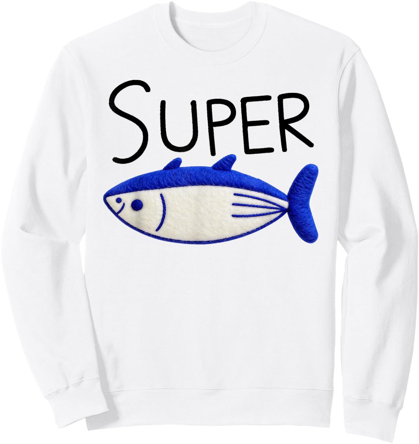 Super Tuna Funny Sweatshirt - Sweatshirt | White