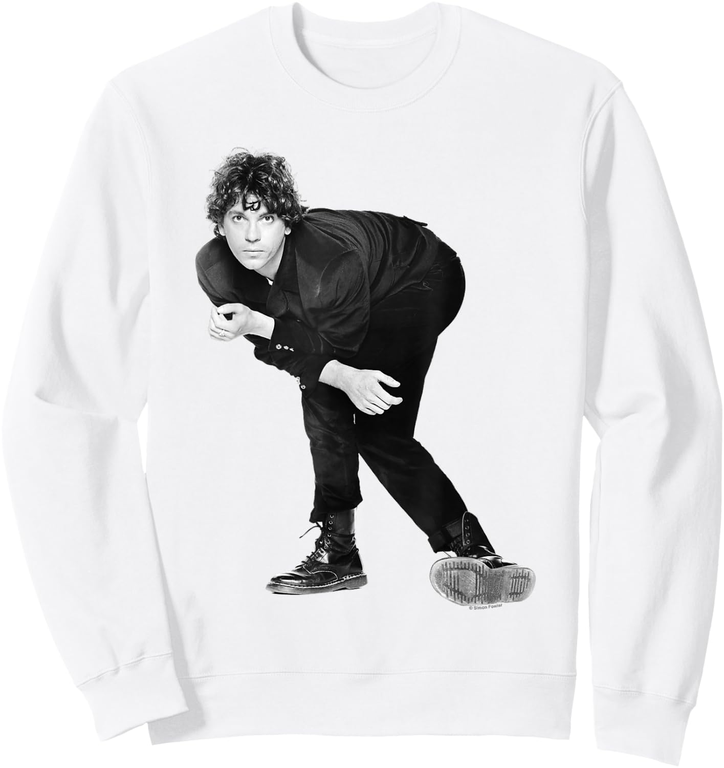 INXS Singer Michael Hutchence by Simon Fowler , white, S Sweatshirt - Sweatshirt | White