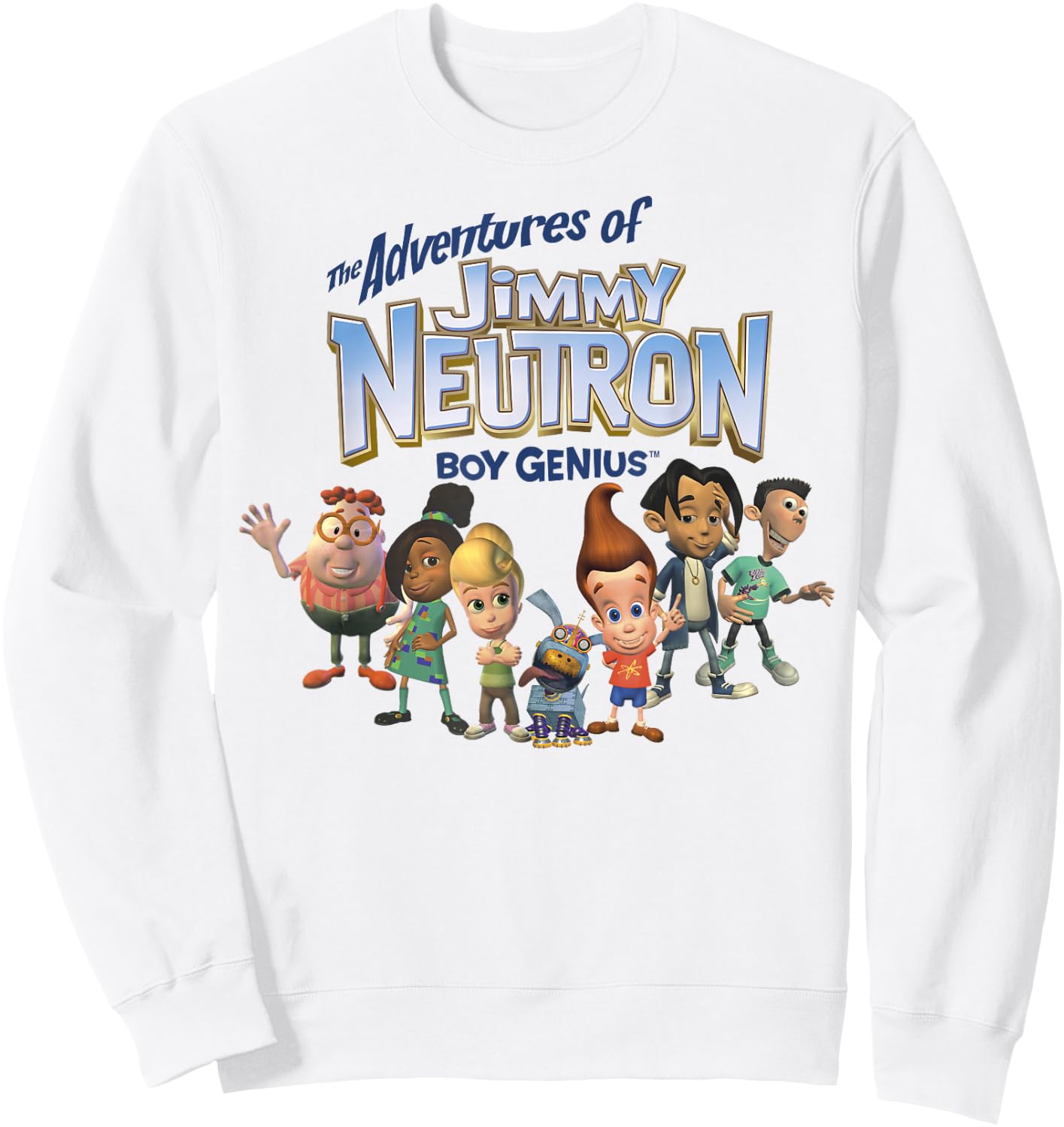 Nickelodeon Jimmy Neutron The Adventures of Boy Genius Sweatshirt - Sweatshirt | White