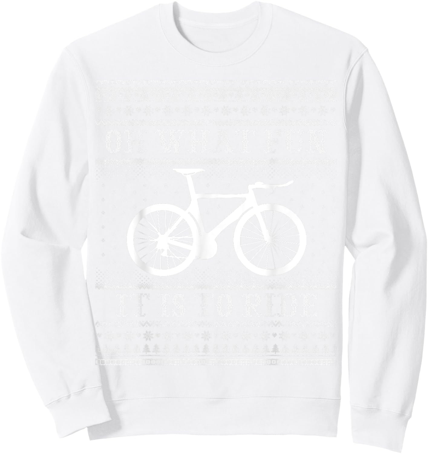 Oh What Fun It Is To Ride | Triathlon Bike ABN035 Sweatshirt - Sweatshirt | White