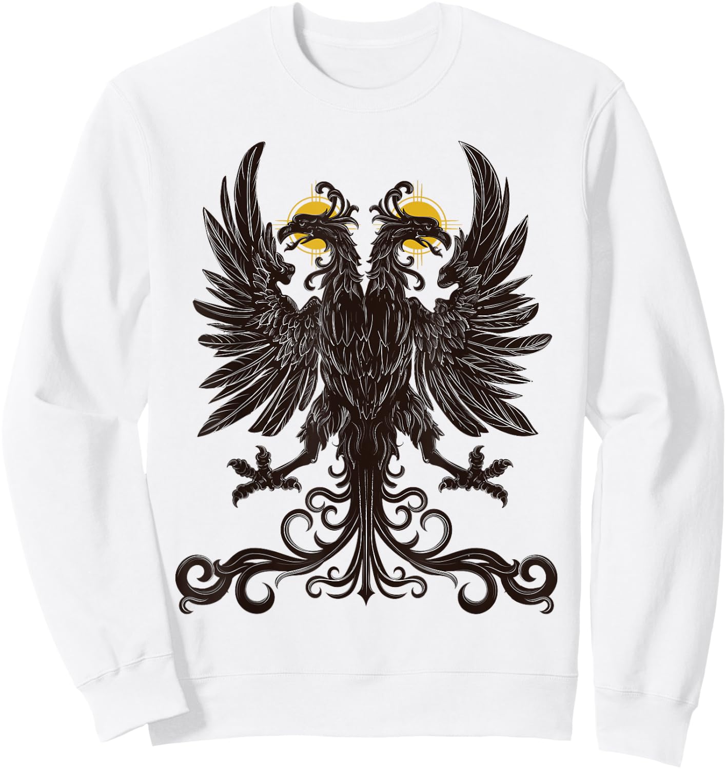 Holy Roman Empire double-headed eagle Sweatshirt - Sweatshirt | White