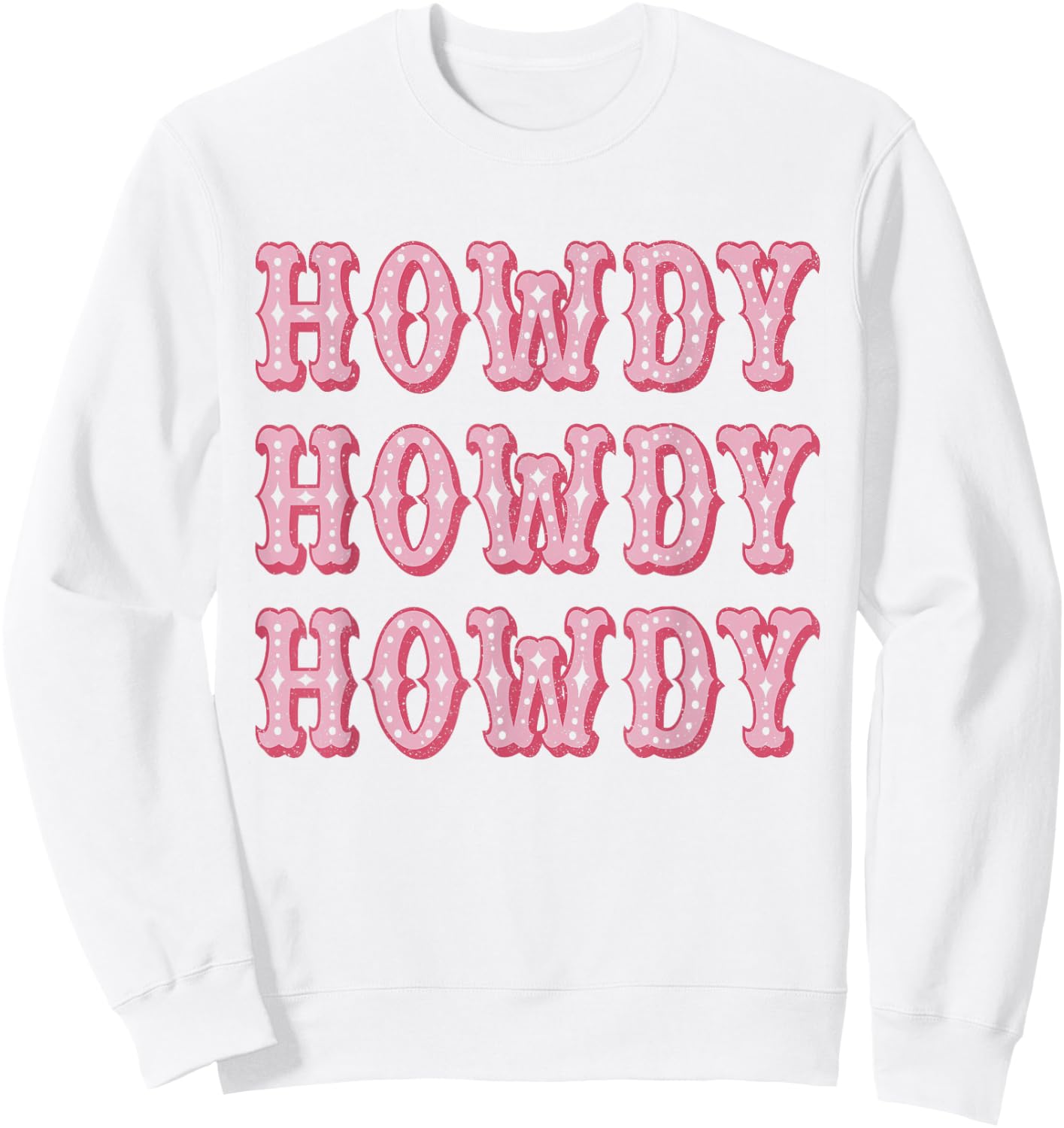 Vintage White Howdy Rodeo Western Country Southern Cowgirl Sweatshirt - Sweatshirt | White
