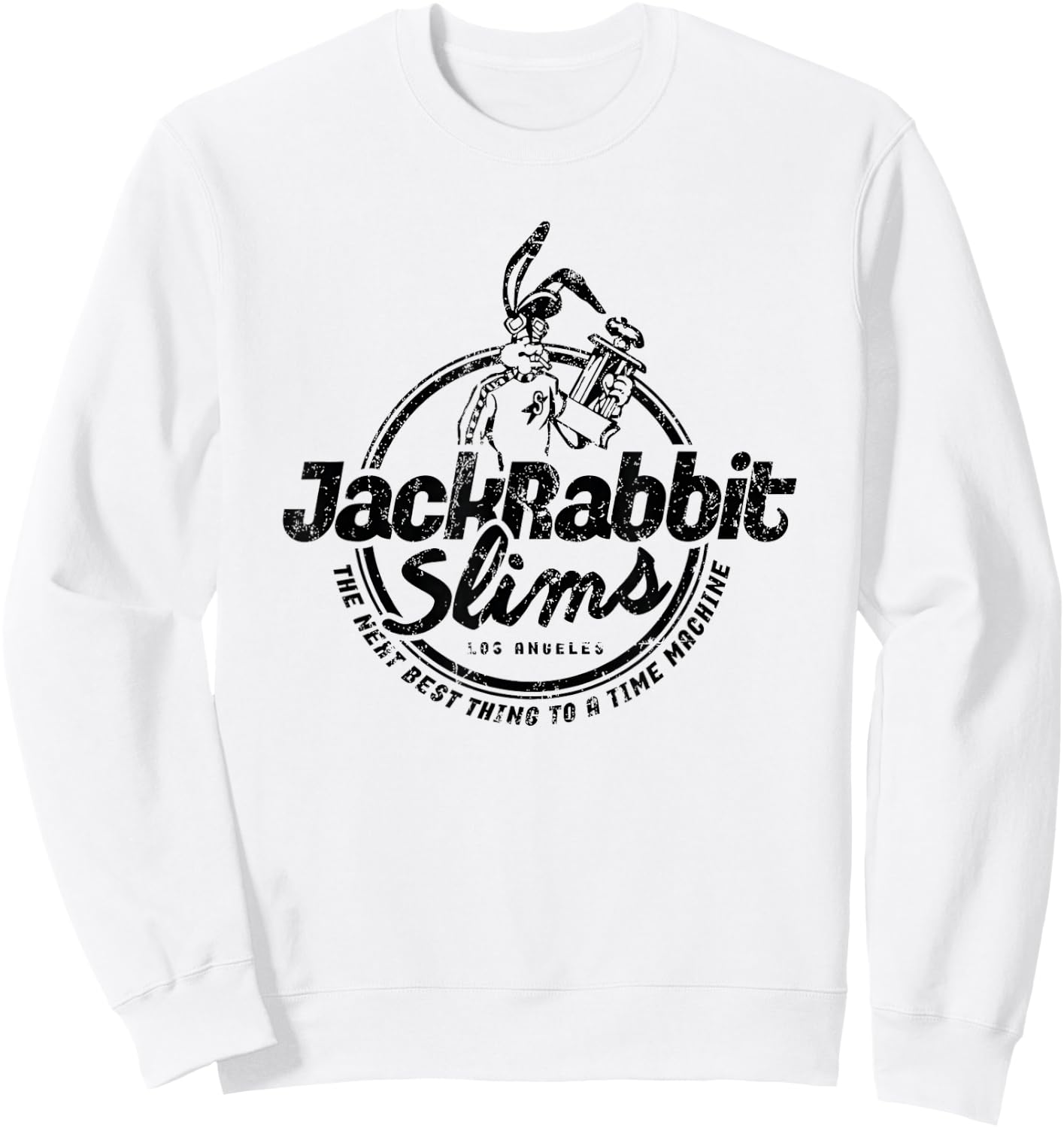 Rabbit Jack Slim's Pulp Milkshake Restaurant Retro Vintage Sweatshirt - Sweatshirt | White