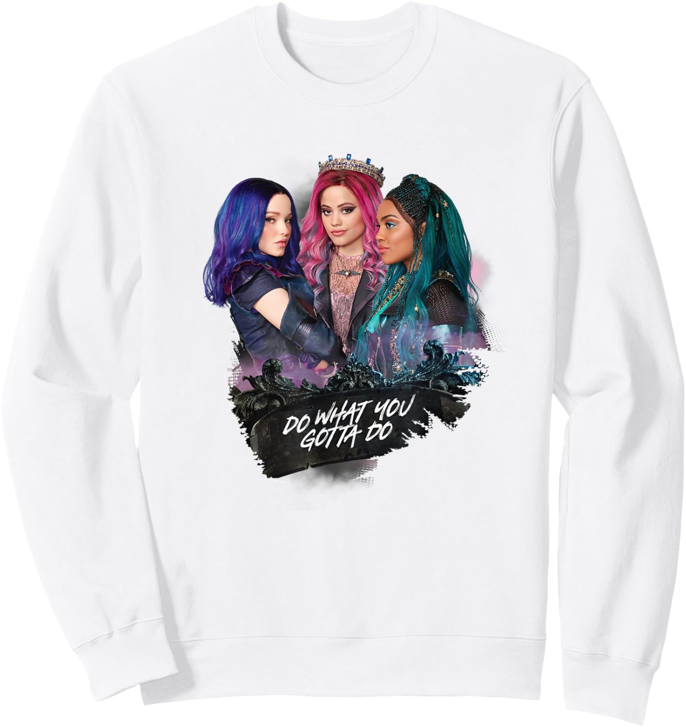Disney Descendants 3 Times Uma Audrey Do What You Gotta Do Sweatshirt - Sweatshirt | White