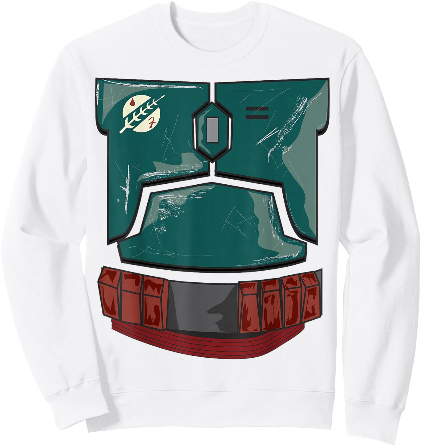 Star Wars Halloween Boba Fett Costume Sweatshirt - Sweatshirt | White