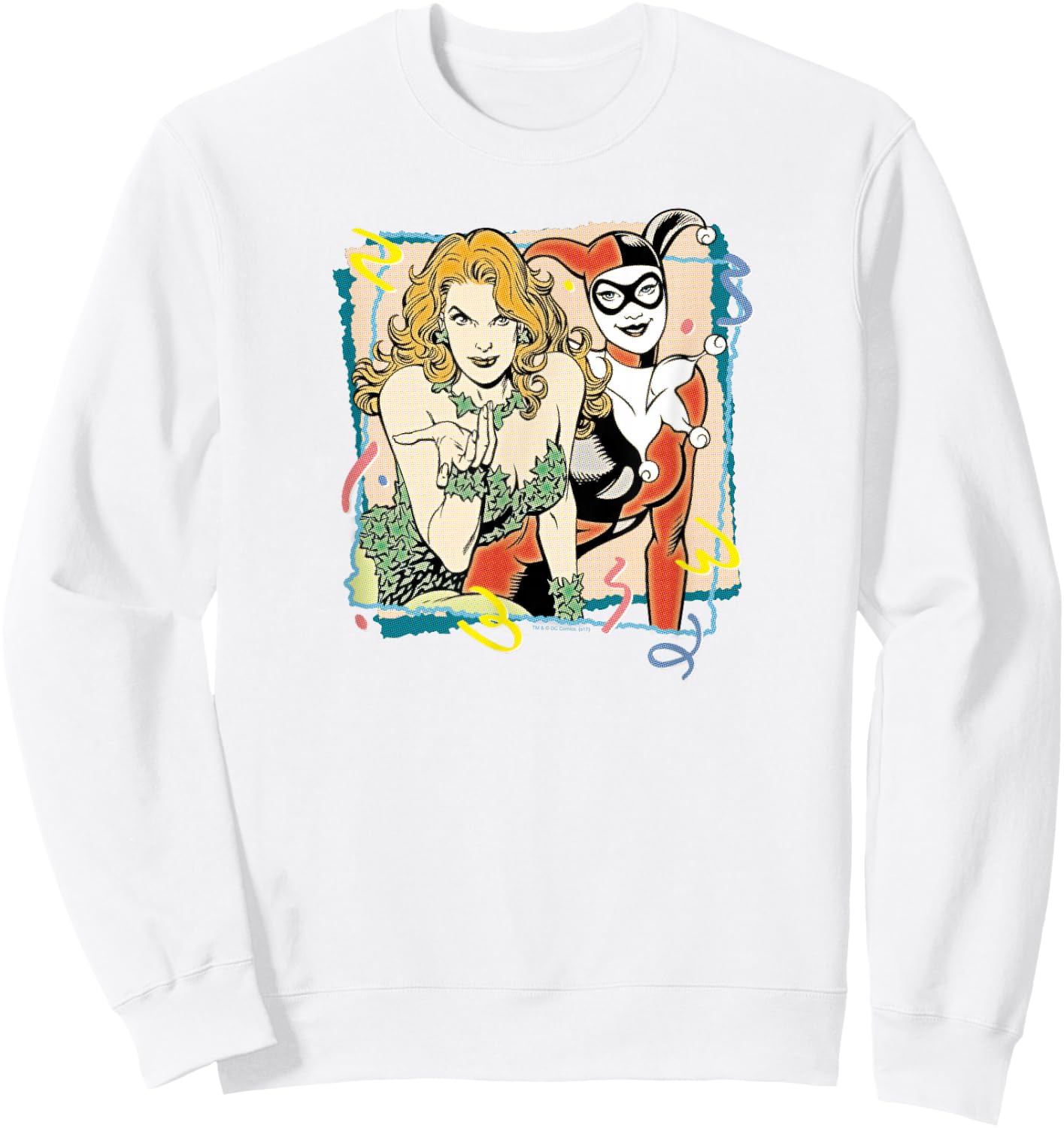 Batman Totally Harley Quinn & Poison Ivy Sweatshirt - Sweatshirt | White