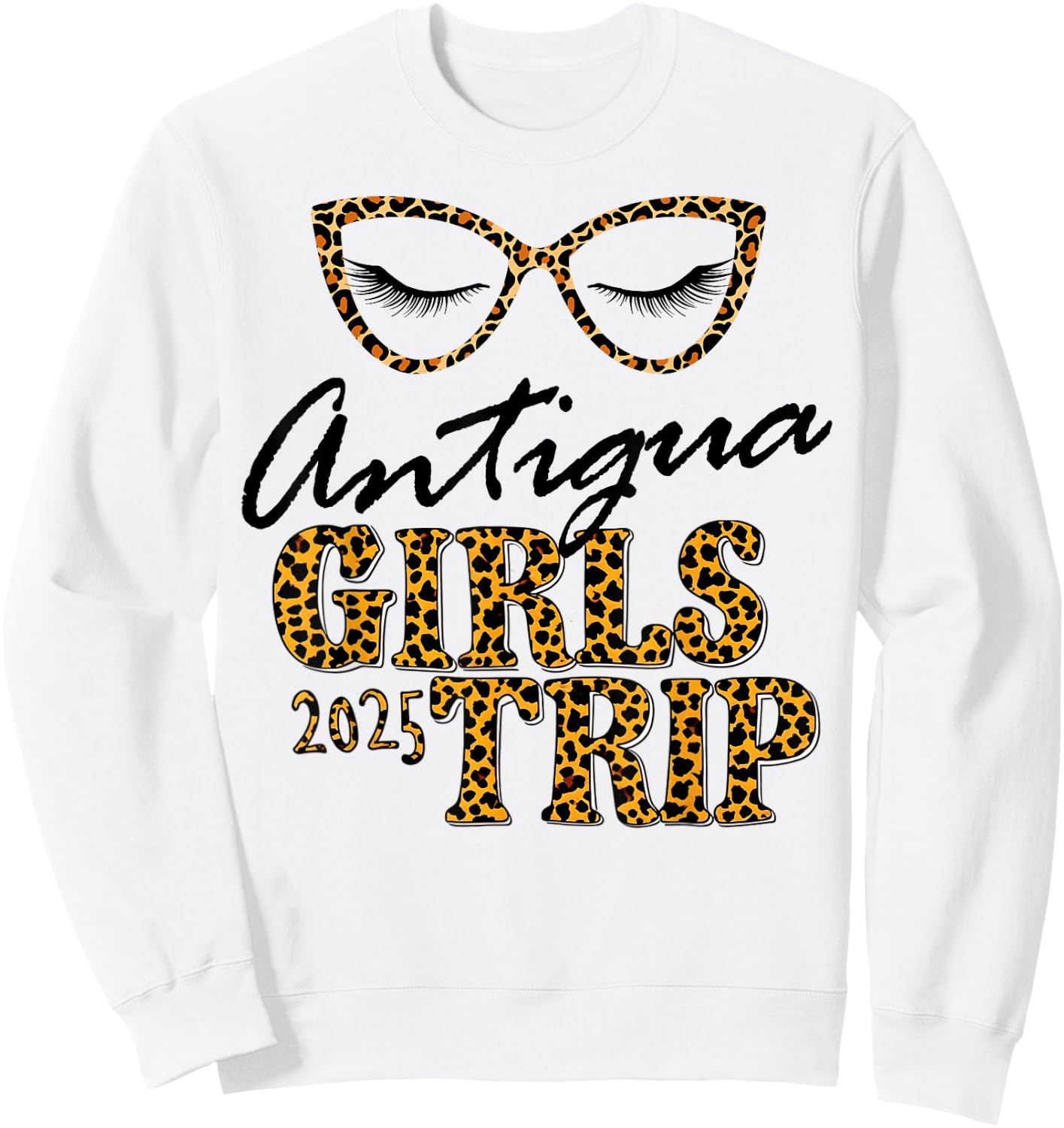 Girls Trip Antigua 2025 Shirt Weekend Birthday Squad Sweatshirt - Sweatshirt | White