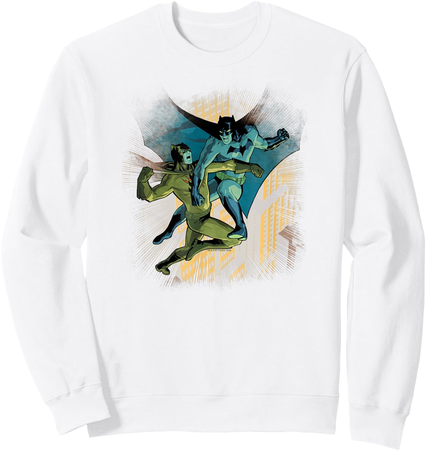 Batman vs. Catman Sweatshirt - Sweatshirt | White