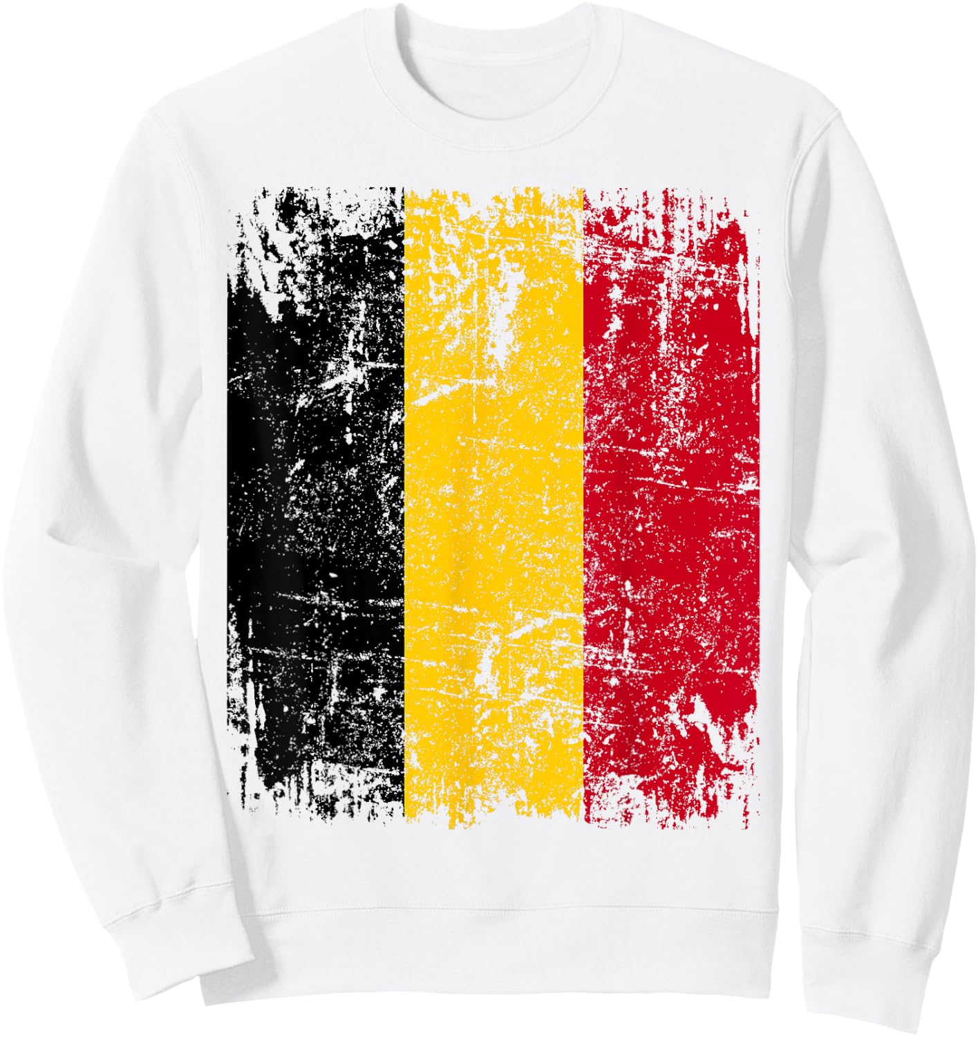 BELGIUM Flag | Men Women Kids BELGIUM , white, S Sweatshirt - Sweatshirt | White
